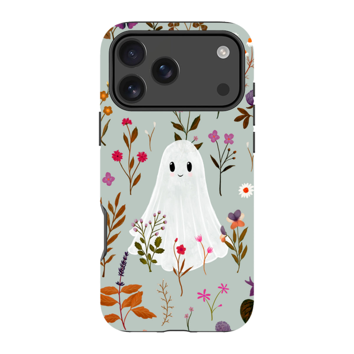 iPhone Tough Case - Ghost in the Garden - Dusty Gourd Multi By Katherine Quinn