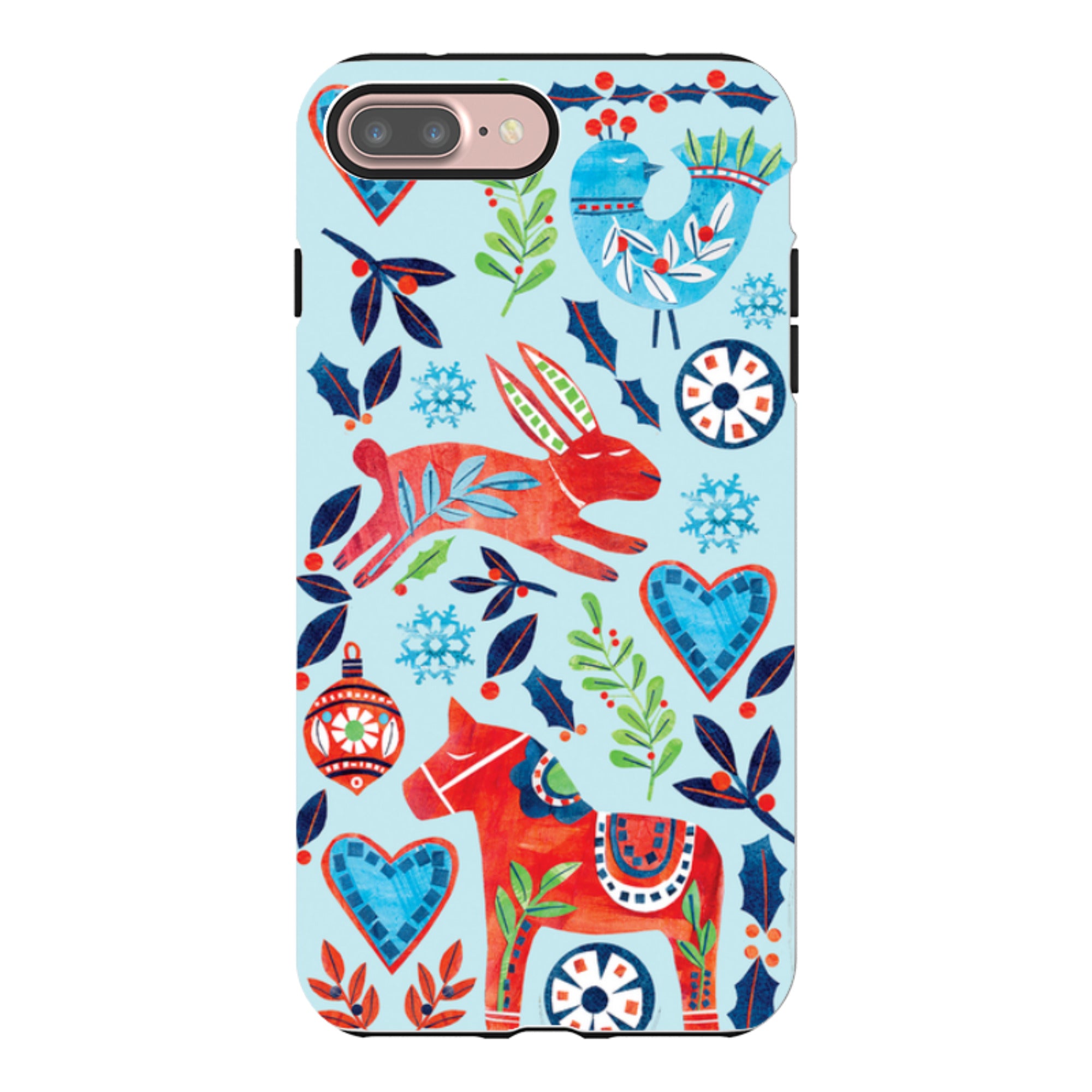 iPhone Tough Case - Scandi Holidays By Tracey English
