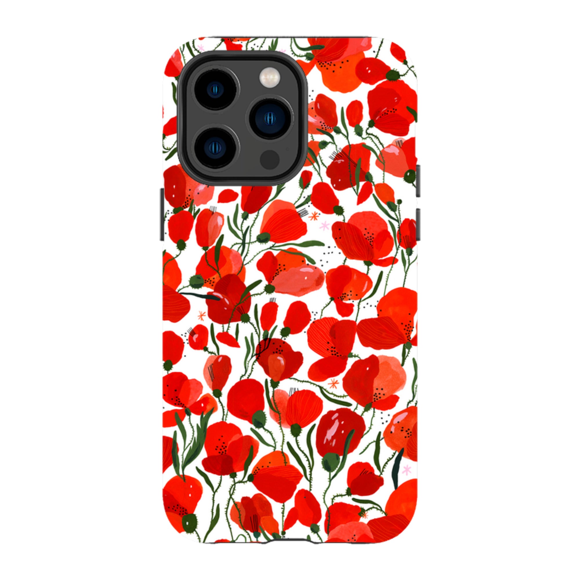iPhone MagSafe Tough Case -  Poppies Pattern By Madalina Andronic
