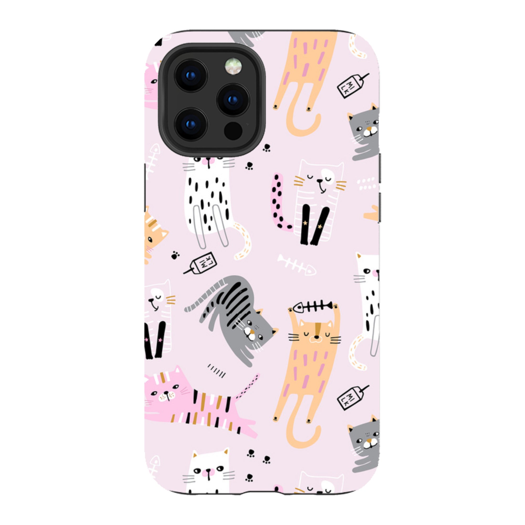 iPhone Tough Case - Cat And Bone Pink