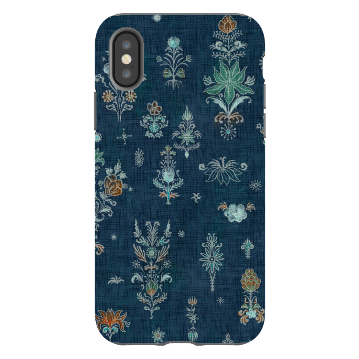 iPhone Tough Case - Jewel Spirit - Navy Rust By Katherine Quinn