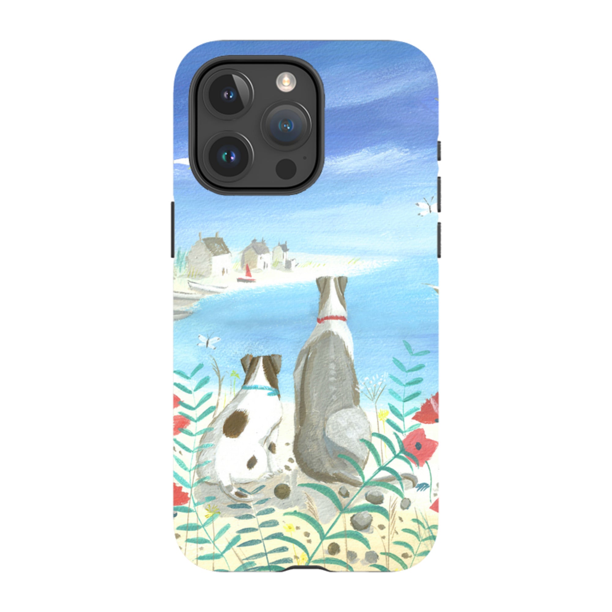 iPhone MagSafe Tough Case - Beach Dogs By Mary Stubberfield