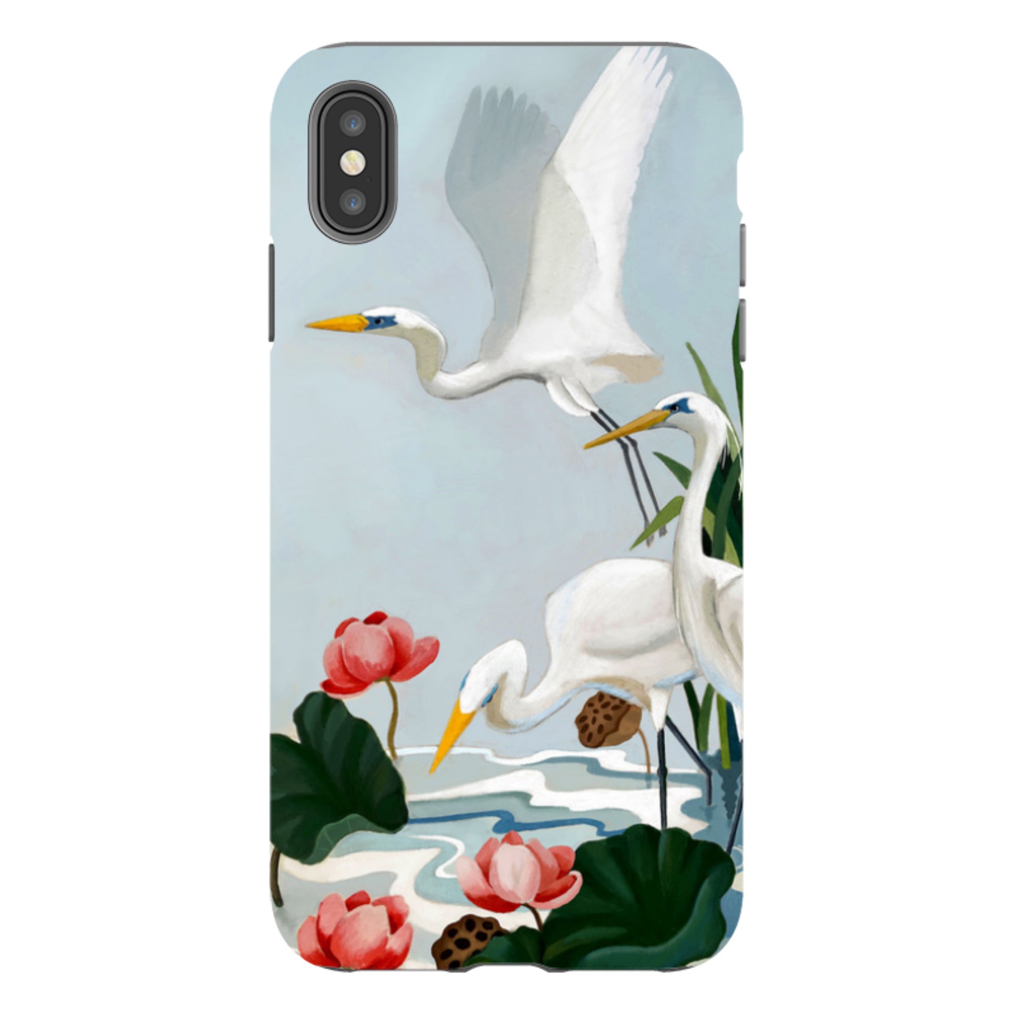 iPhone Tough Case - Egrets And Lillie's By Bex Parkin