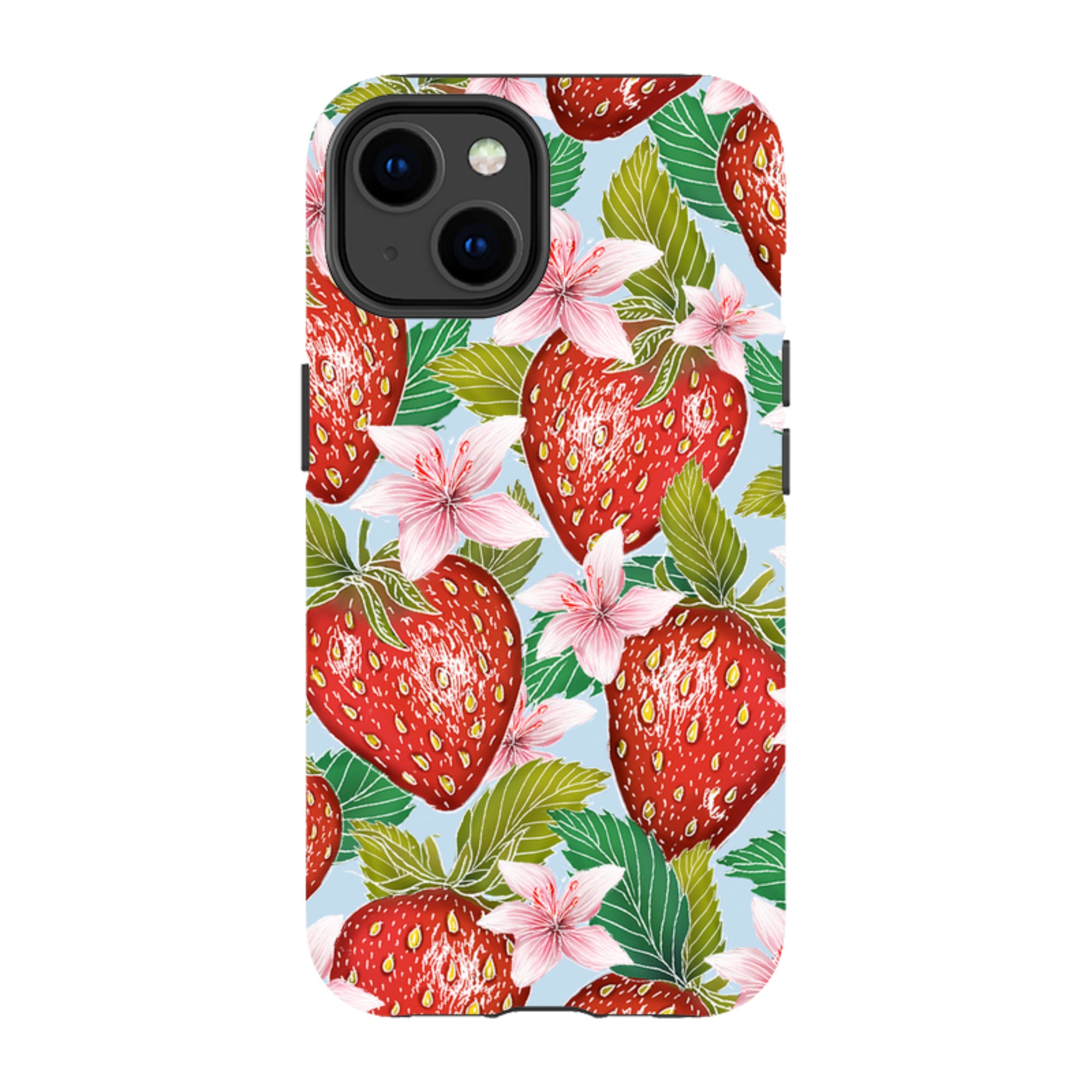 iPhone Tough Case - Blue Strawberries By Catherine Rowe