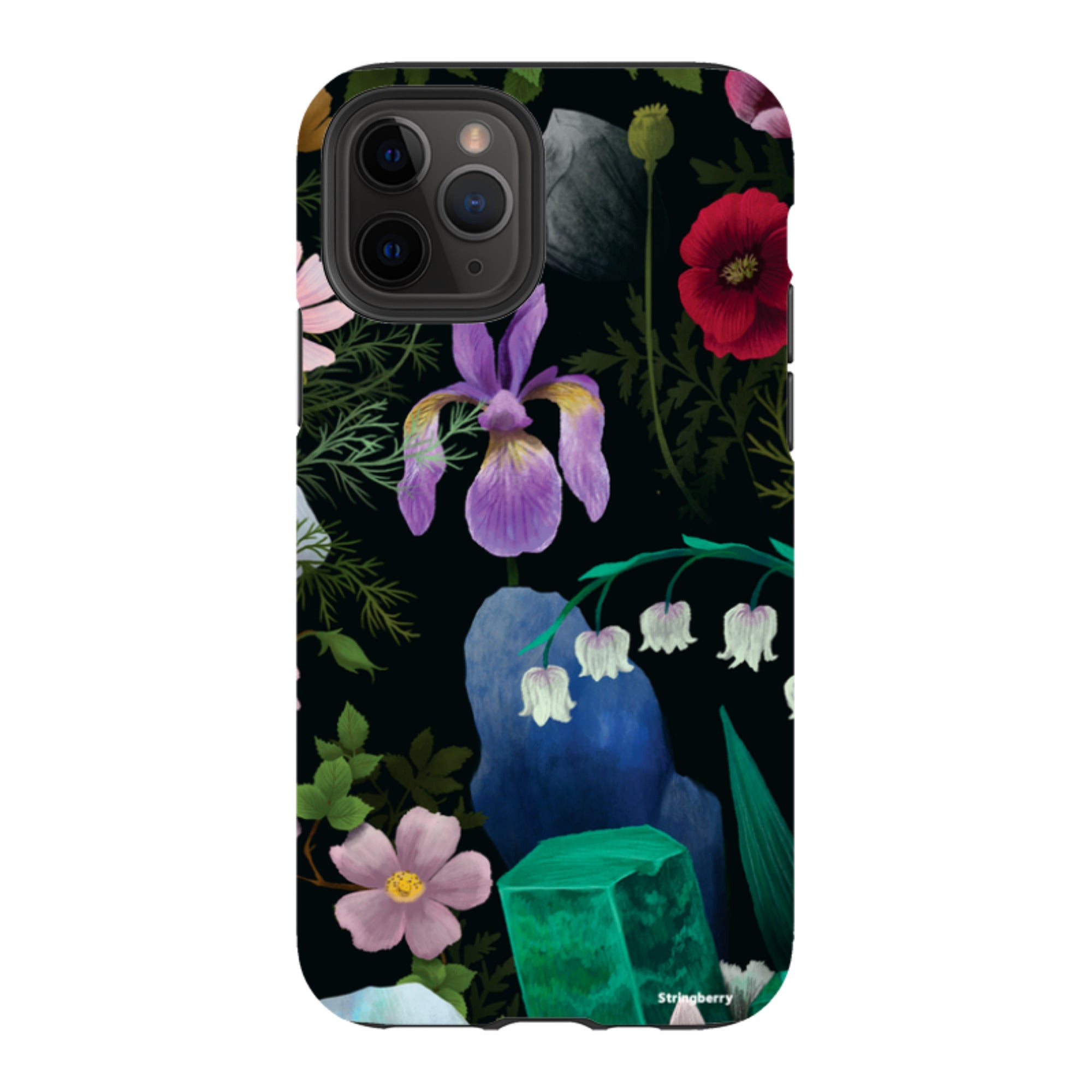 iPhone Tough Case - Crystal Flowers II By Anna Stead