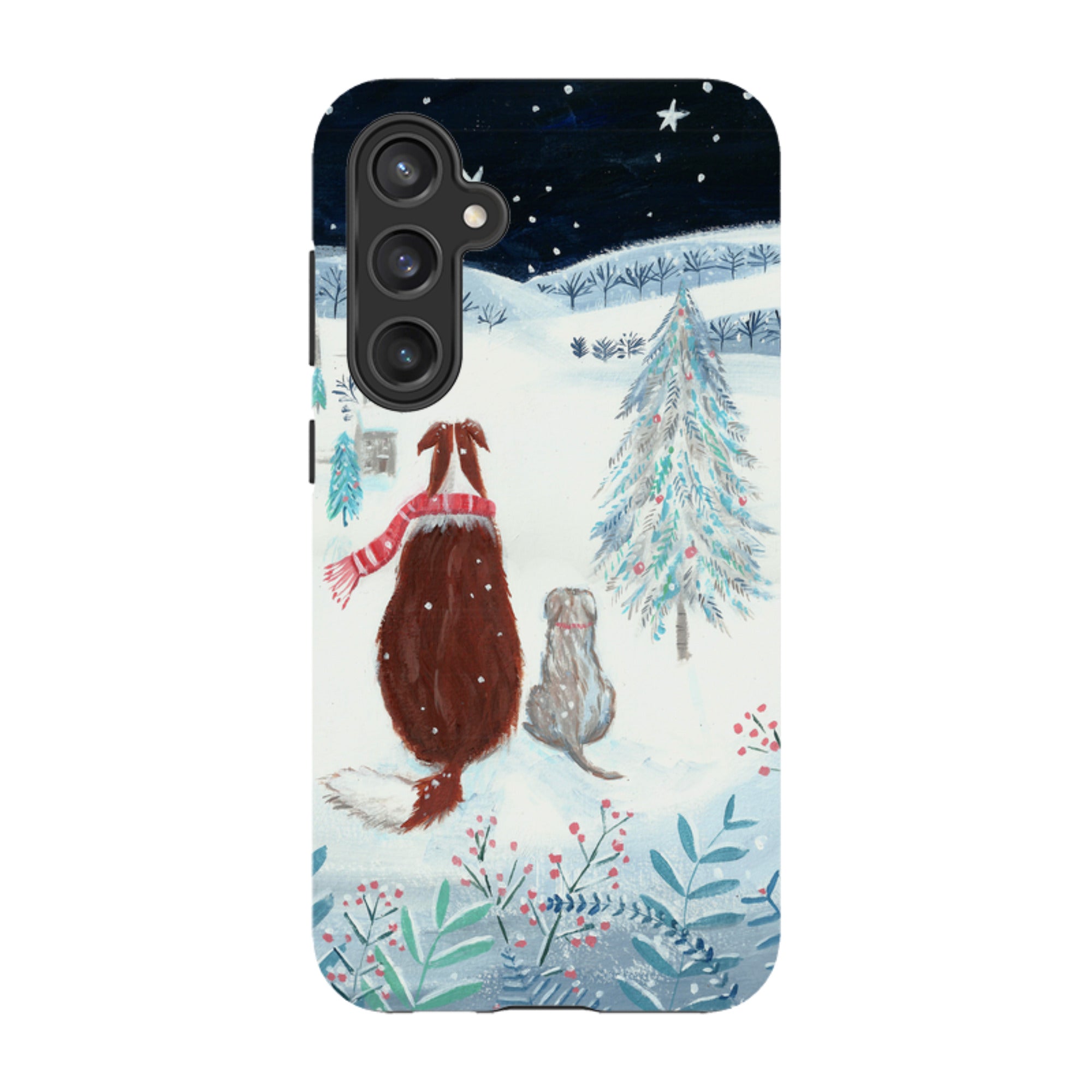 Samsung Tough Case - Snow Dogs By Mary Stubberfield