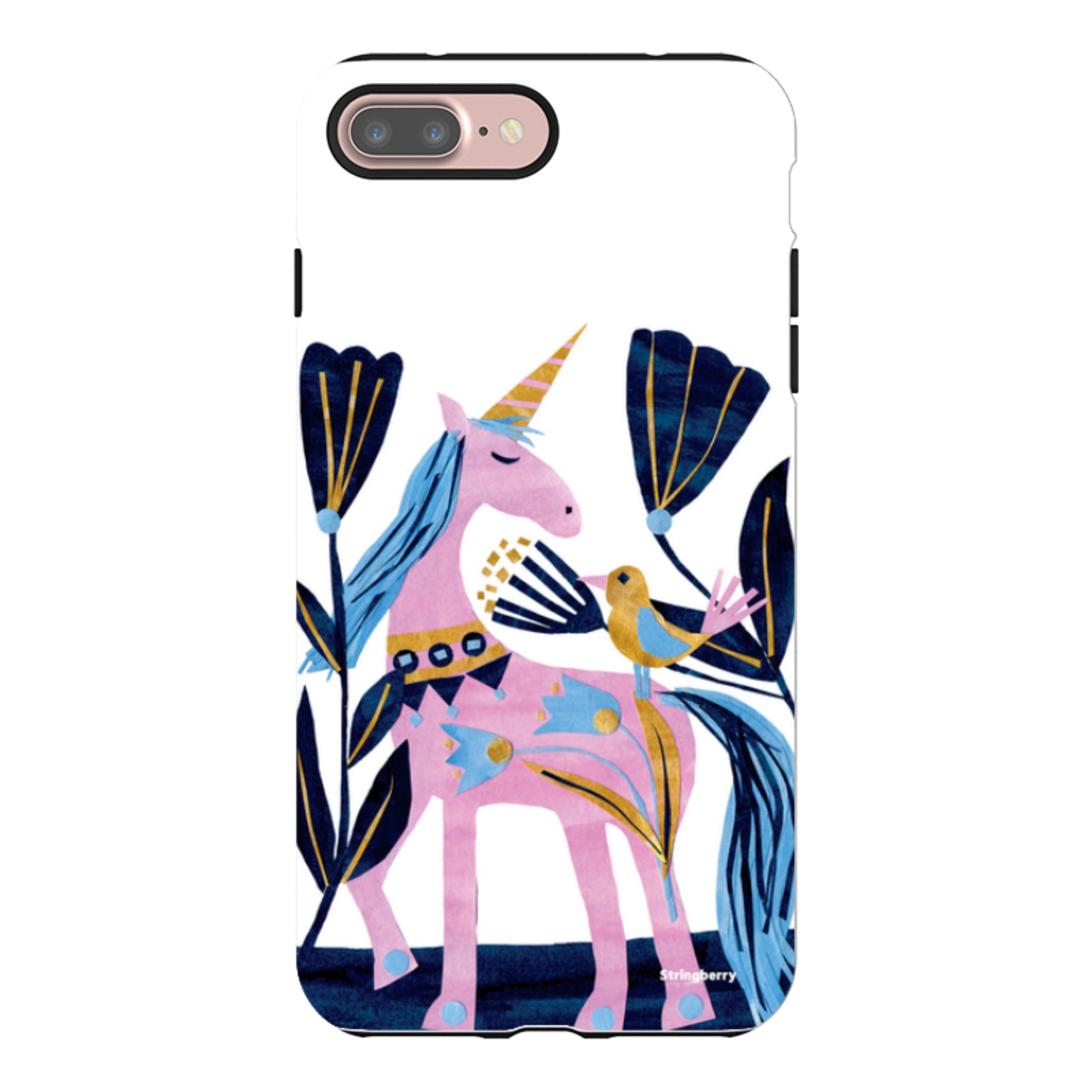 iPhone Tough Case - Lilac Unicorn By Tracey English