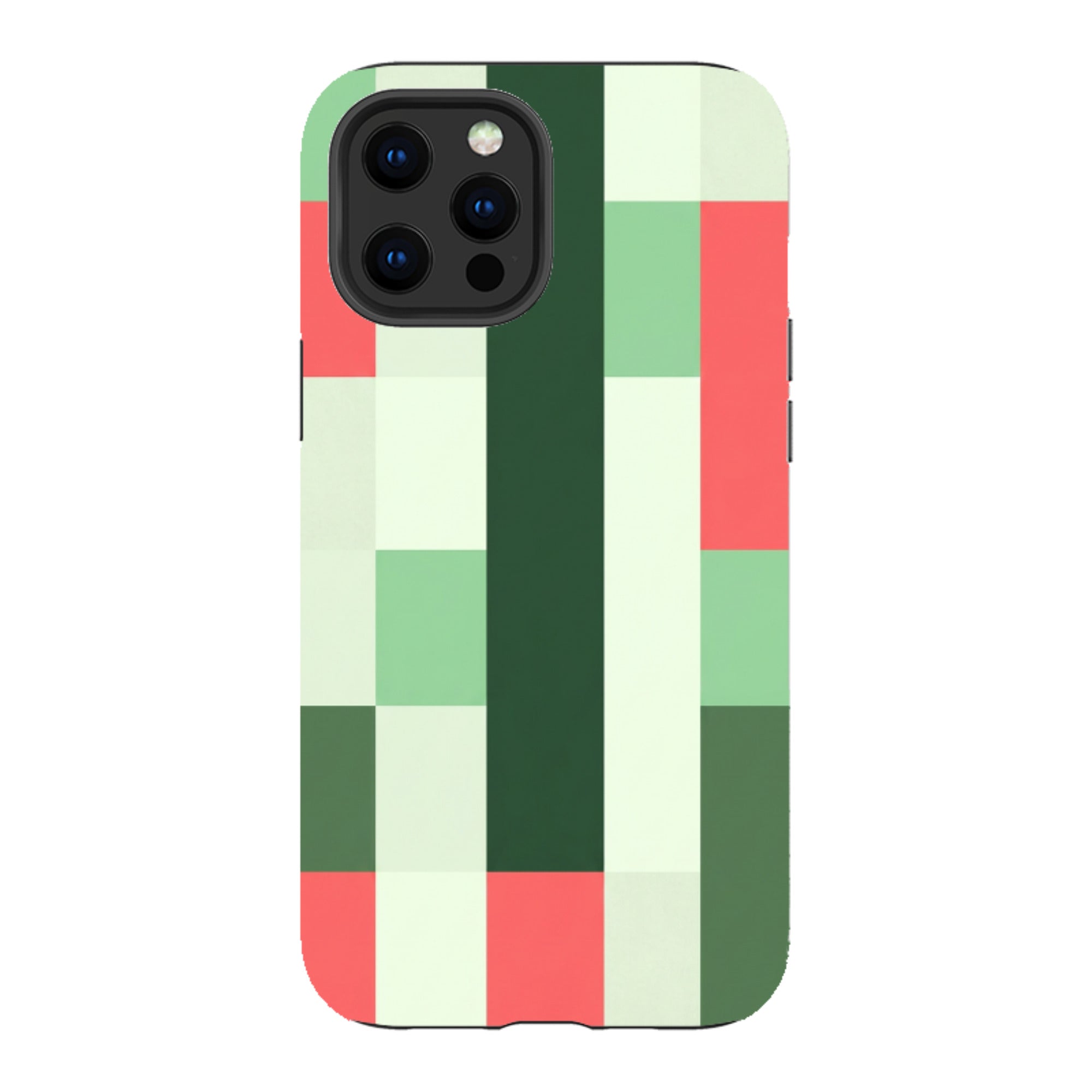 iPhone Tough Case - Retro Abstract Gingham