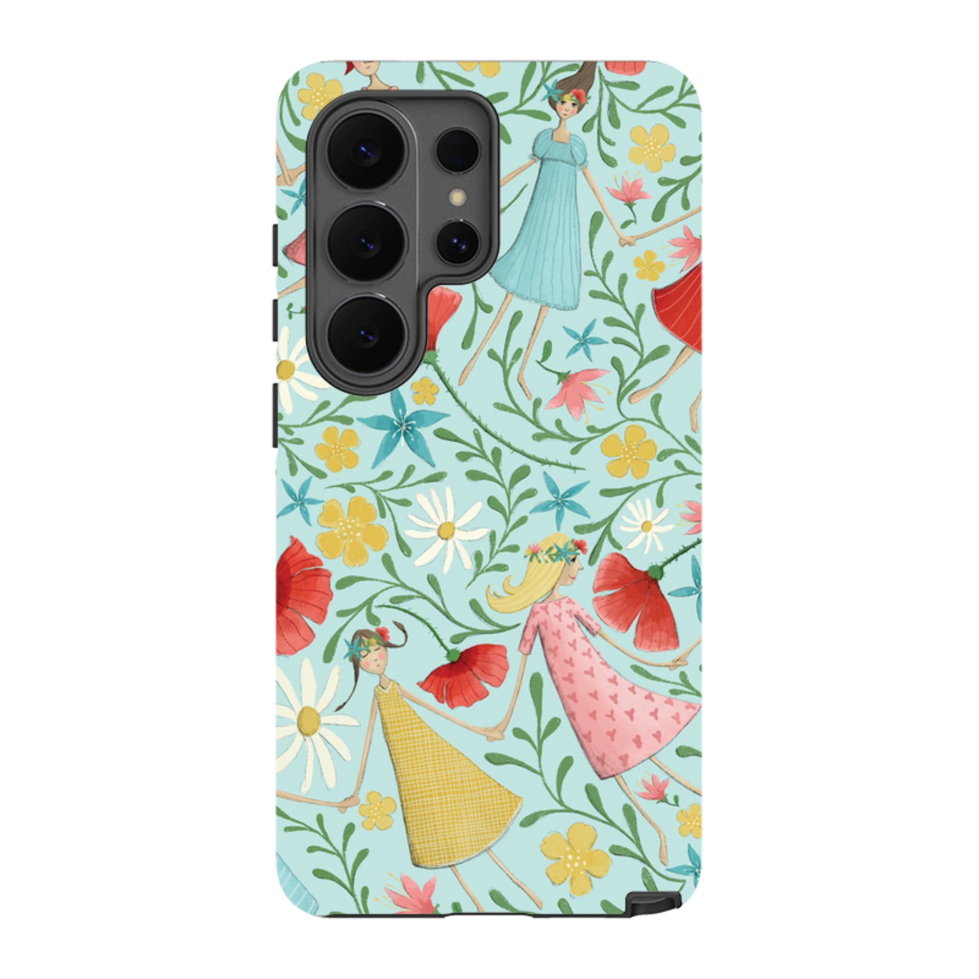 Samsung Tough Case - Midsummer Dance Blue By Maja Lindberg