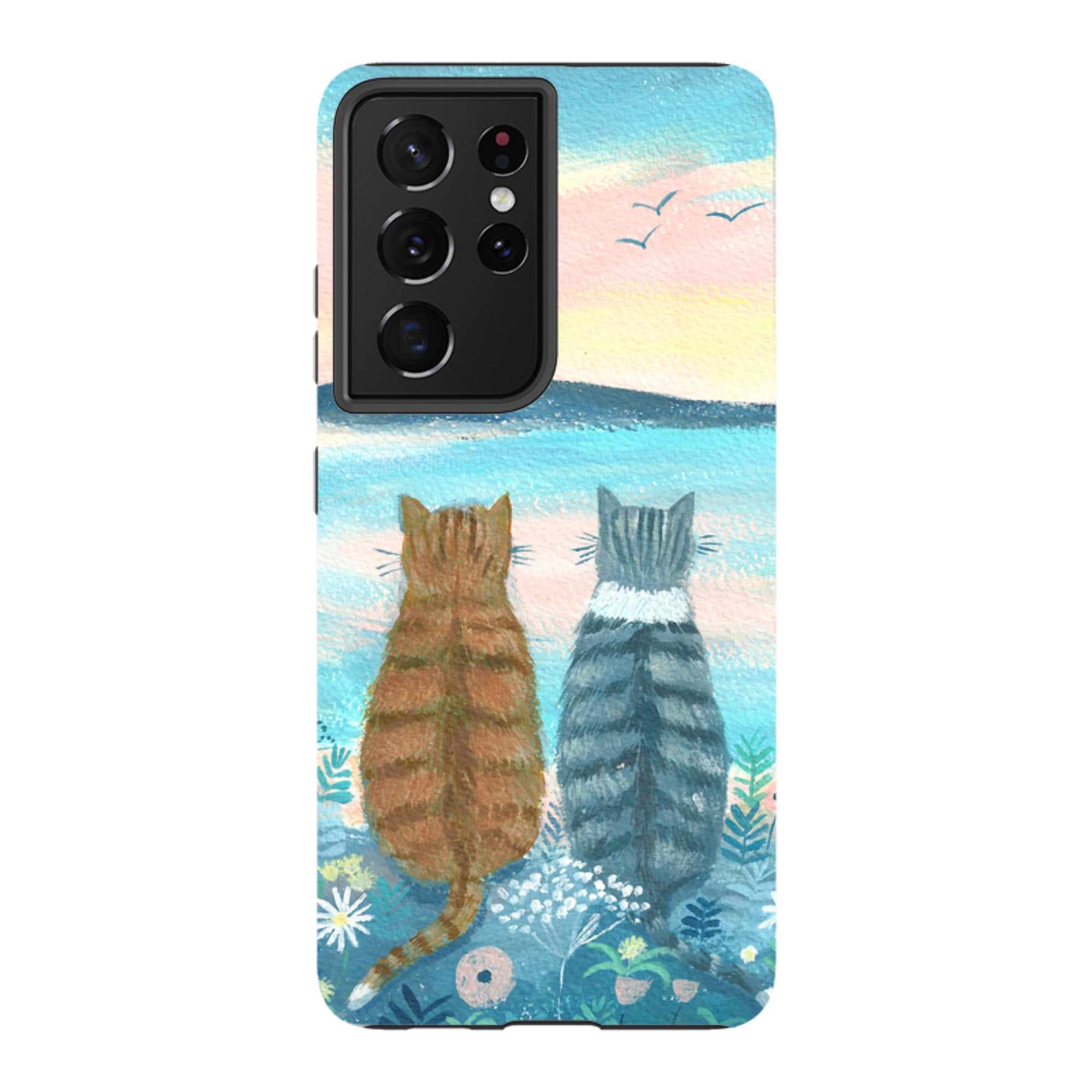 Samsung Tough Case - Sunset Cats 2 By Mary Stubberfield