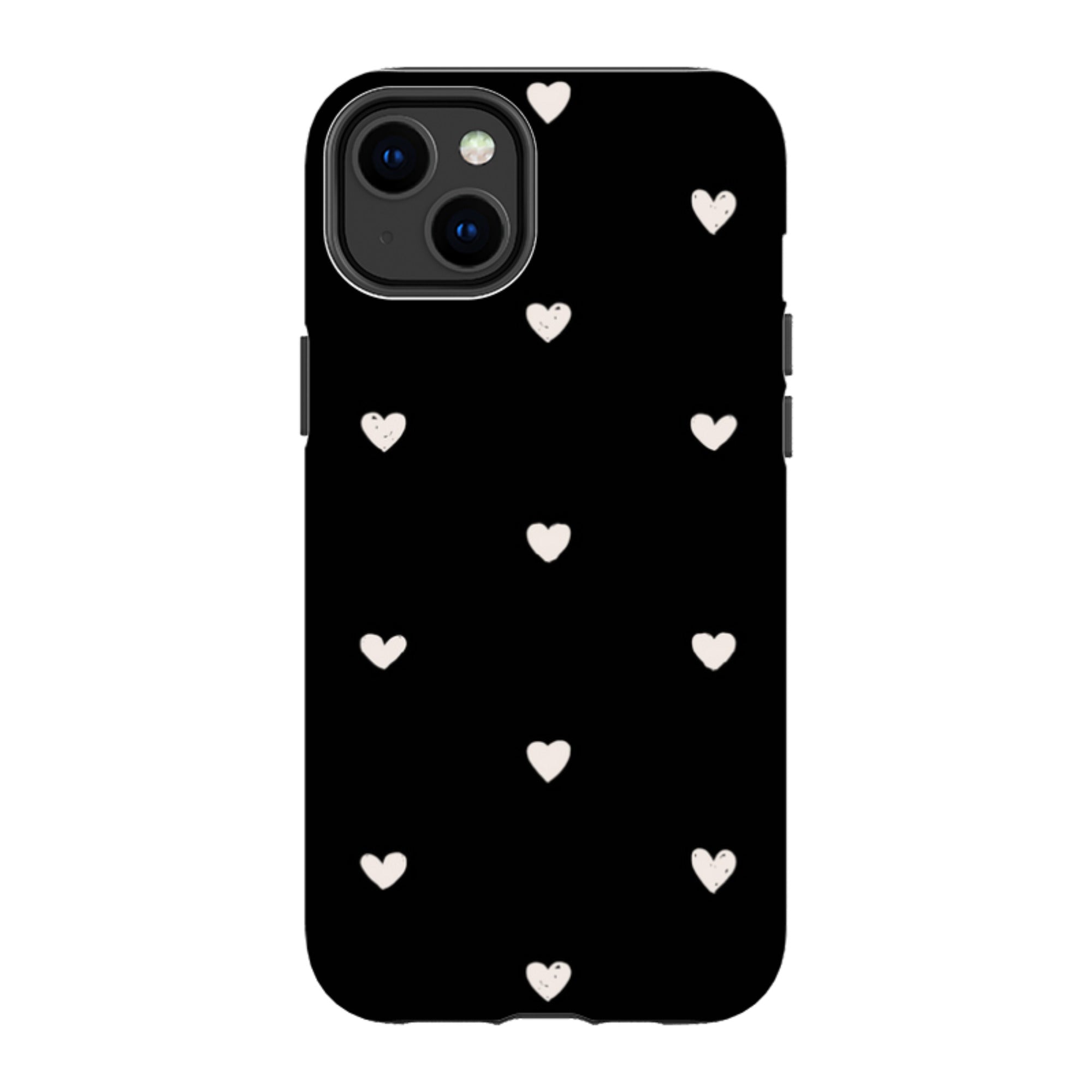 iPhone Tough Case - Hearts Black