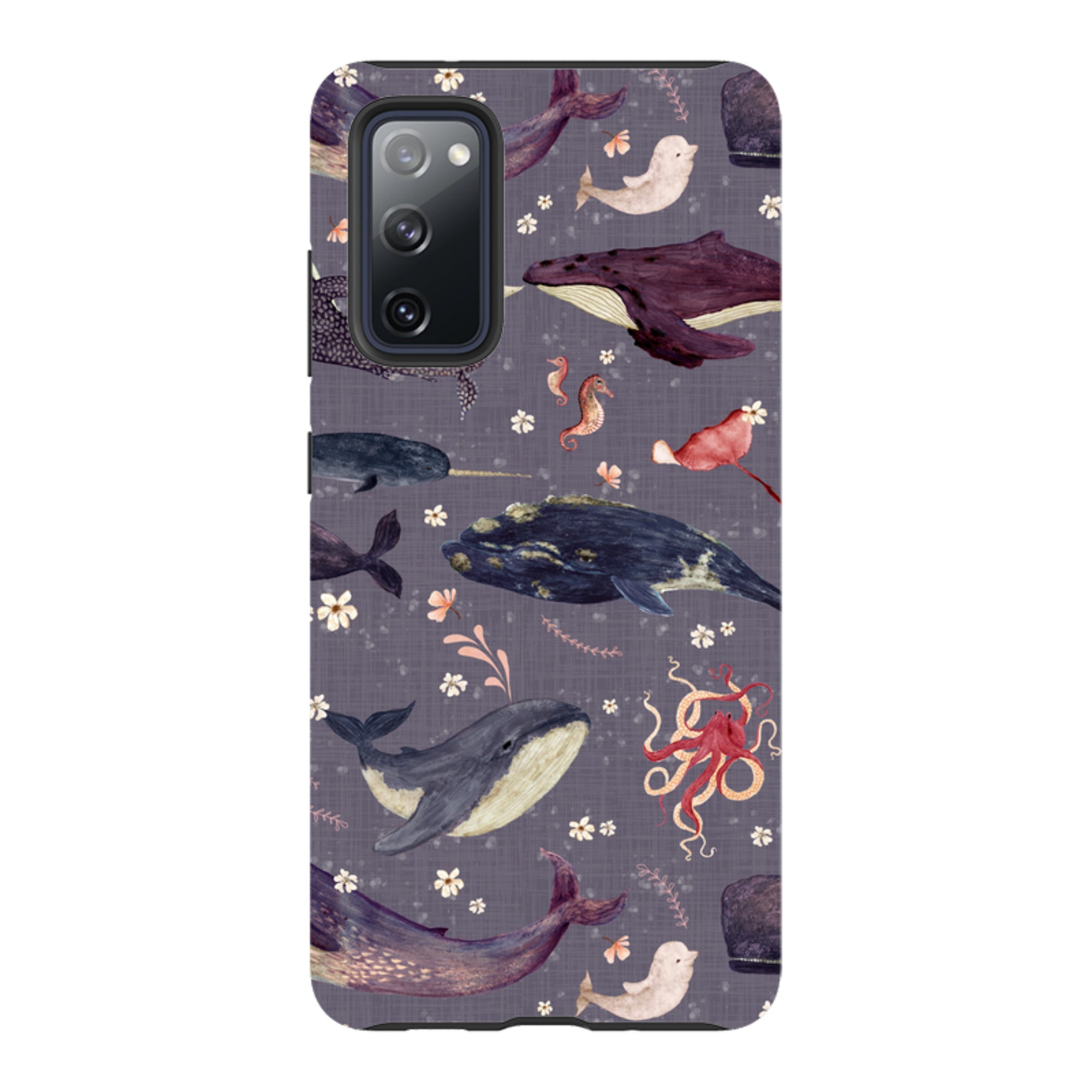 Samsung Tough Case - Whale Song Lavender By Katherine Quinn