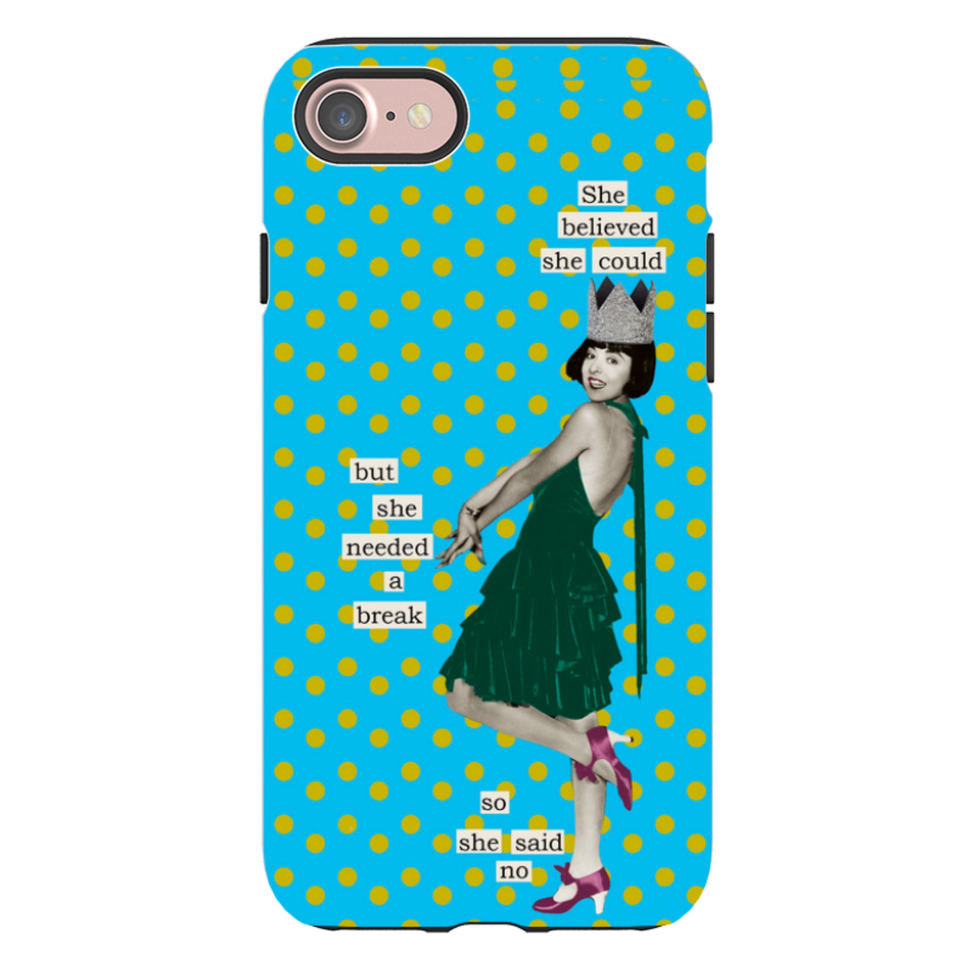 iPhone Tough Case - She Believed She Could By Clare Jordan