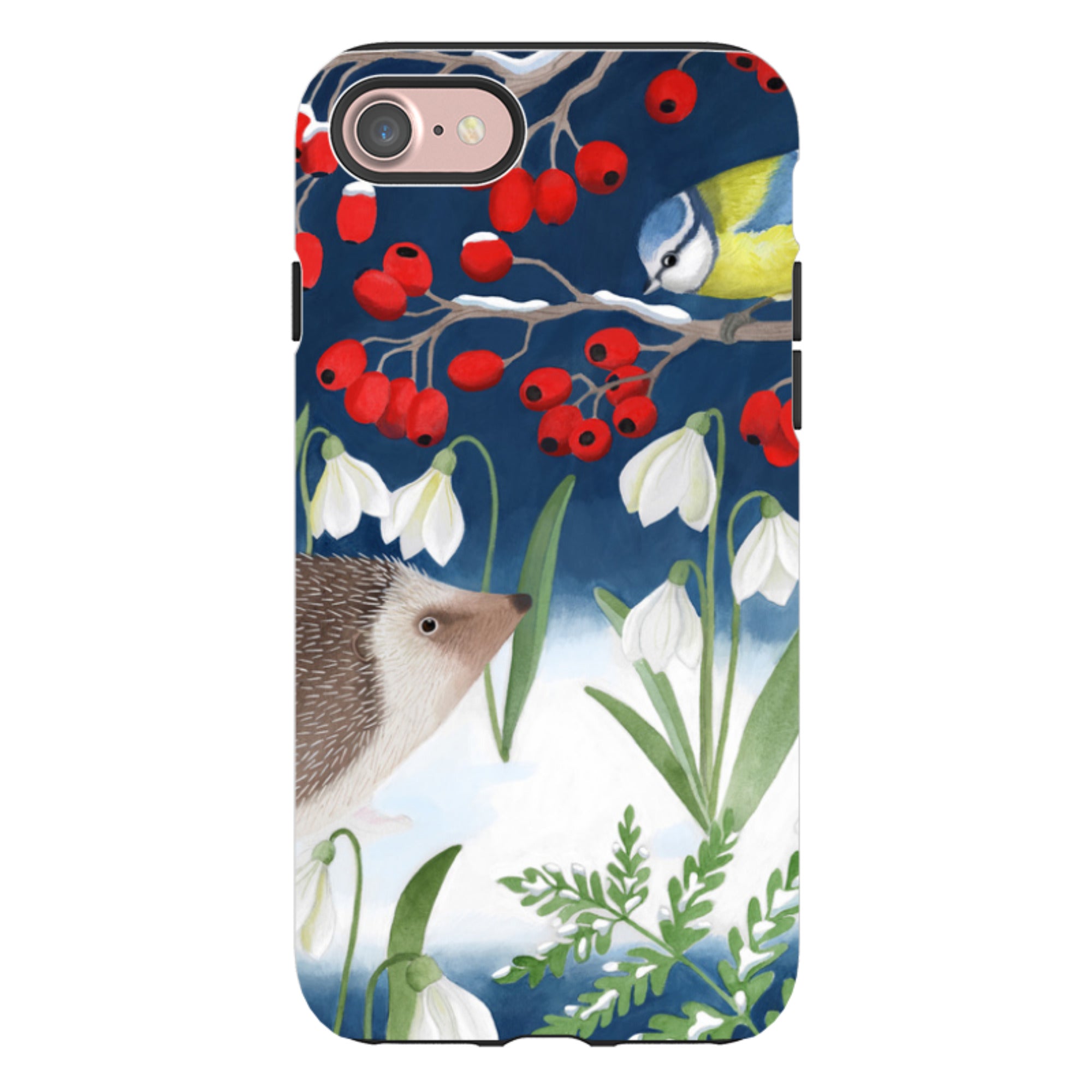 iPhone Tough Case - Blue Tit And Hedgehog By Bex Parkin