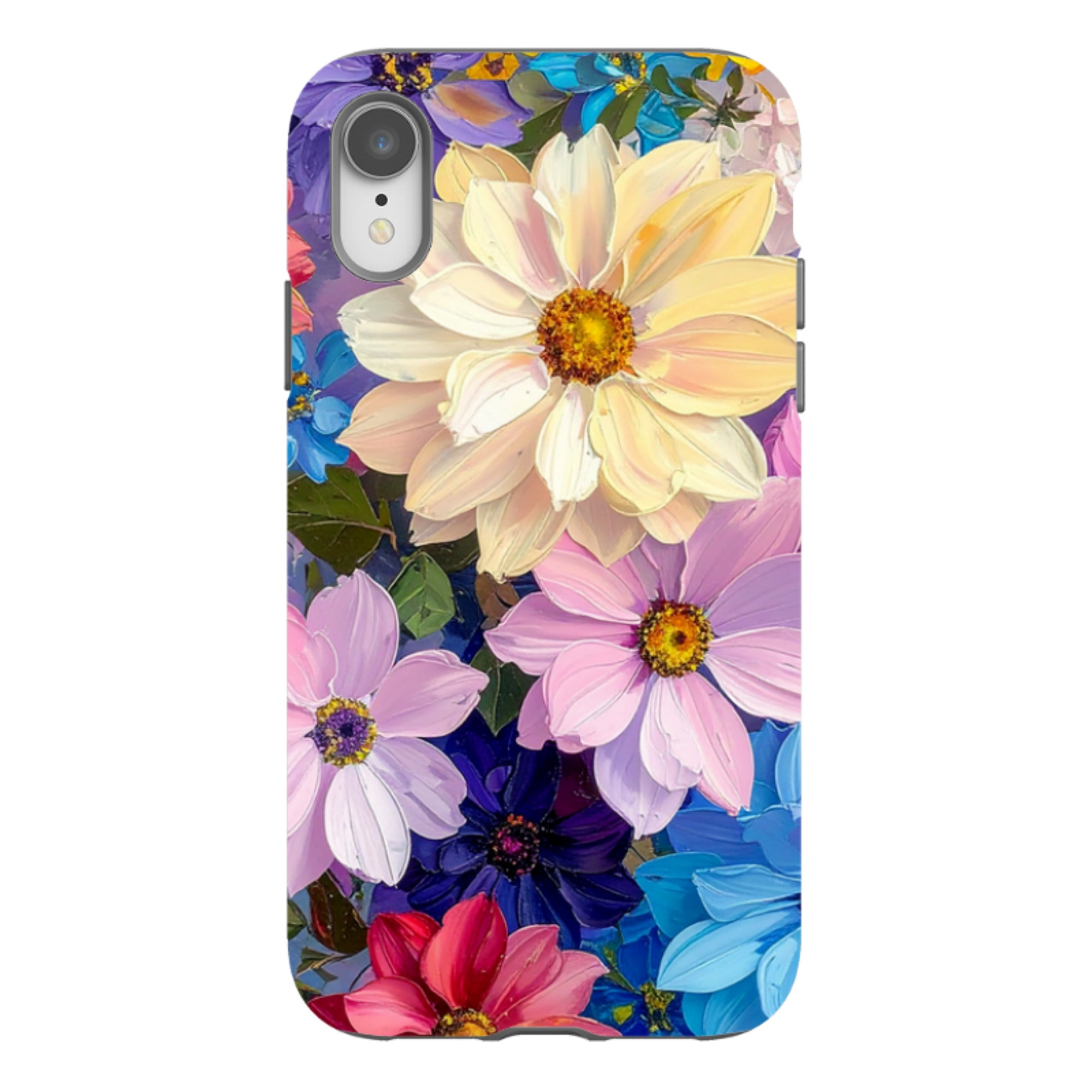 iPhone Tough Case - Summer Floral Blue Garden