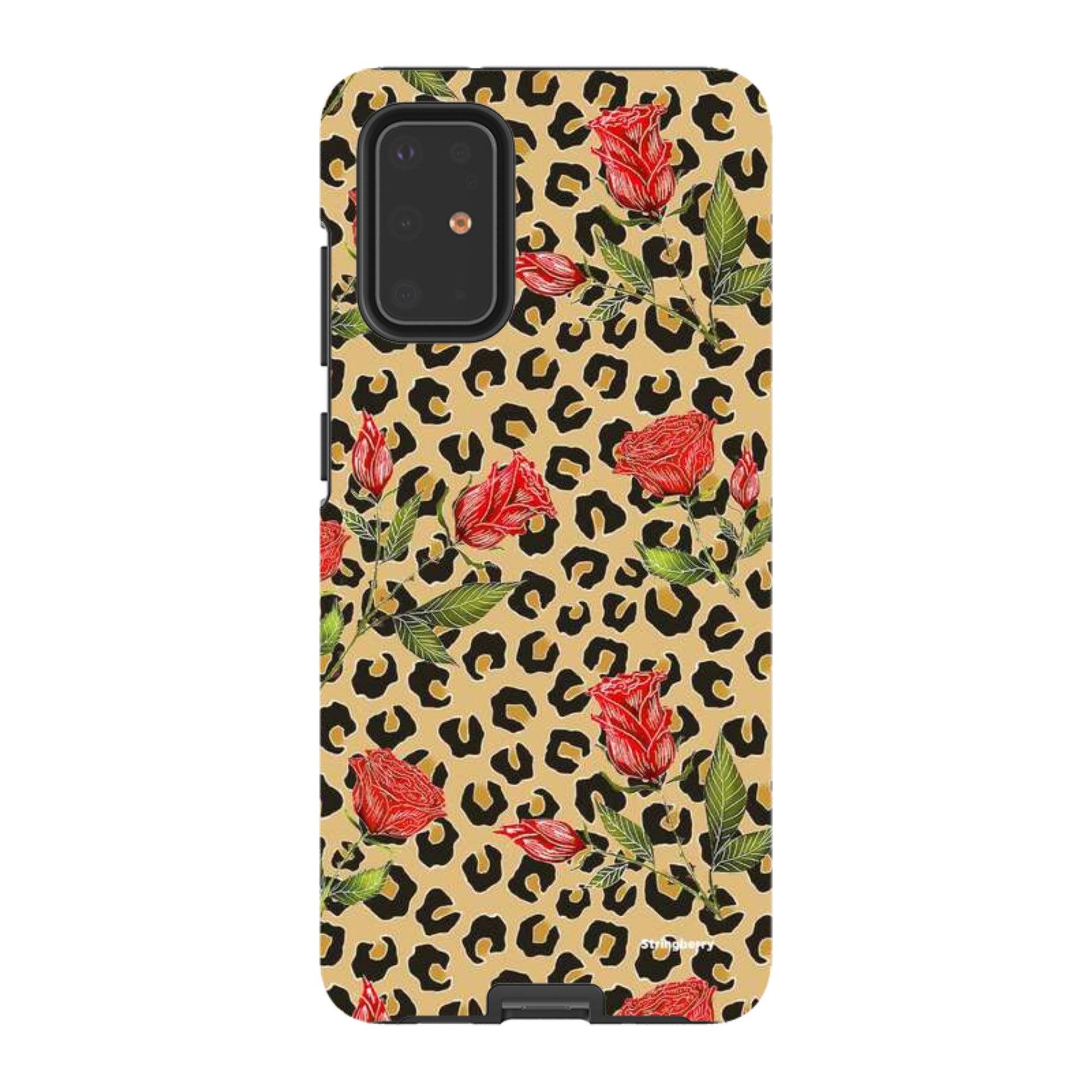 Samsung Tough Case - Leopard Print Rose Pattern By Catherine Rowe