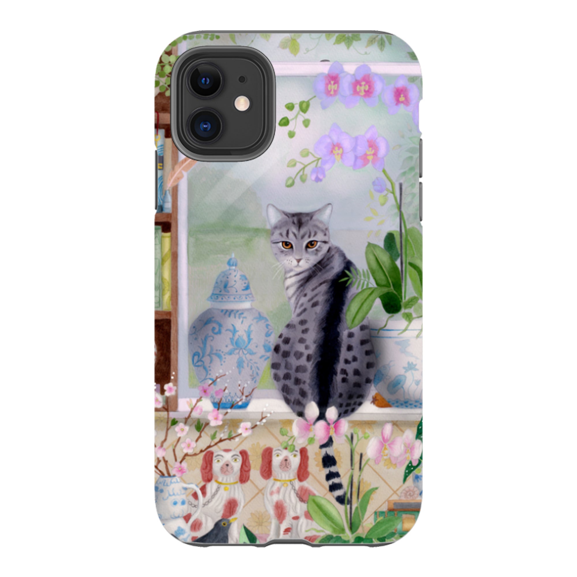 iPhone Tough Case - Cat In Window By Bex Parkin