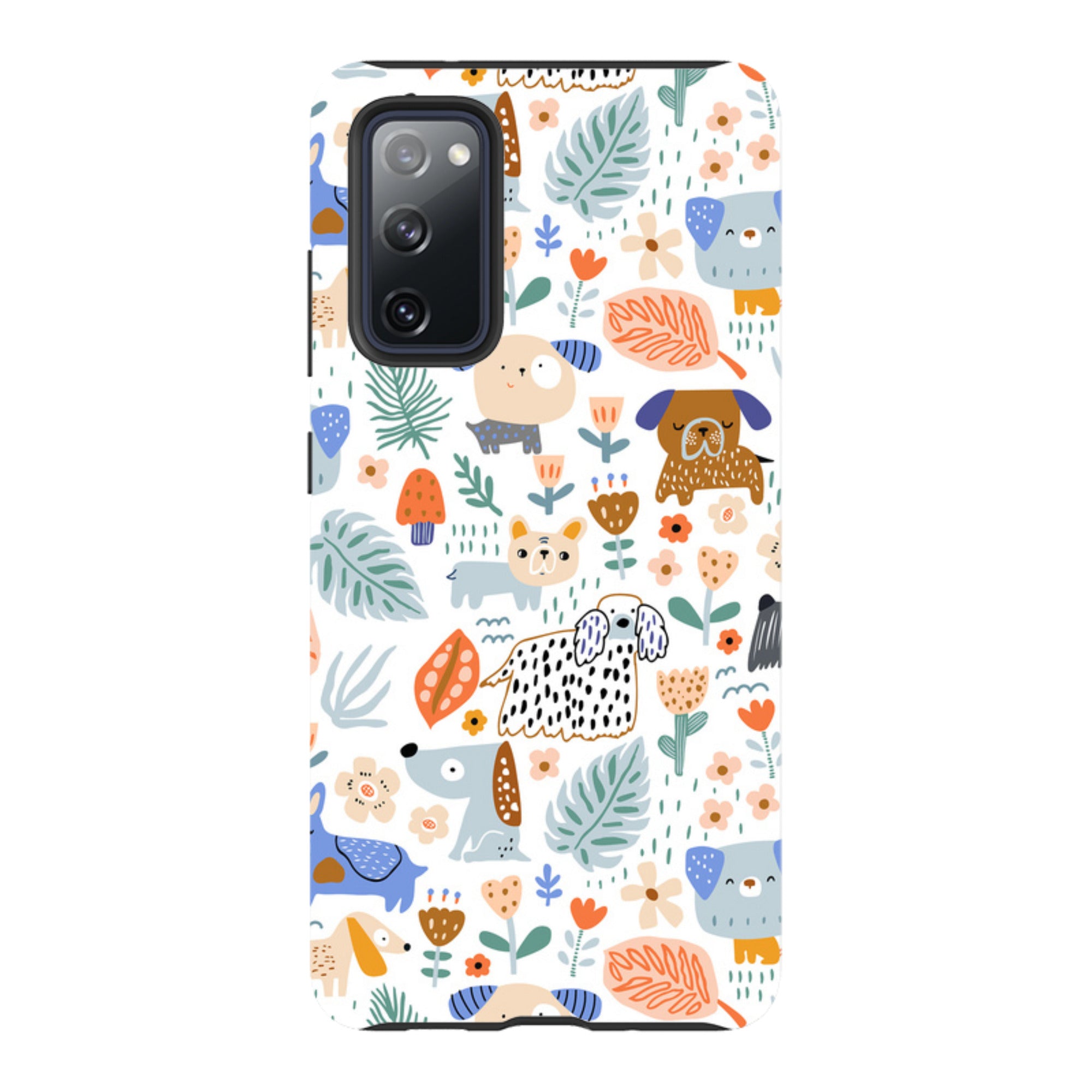 Samsung Tough Case - Dog Floral Pattern