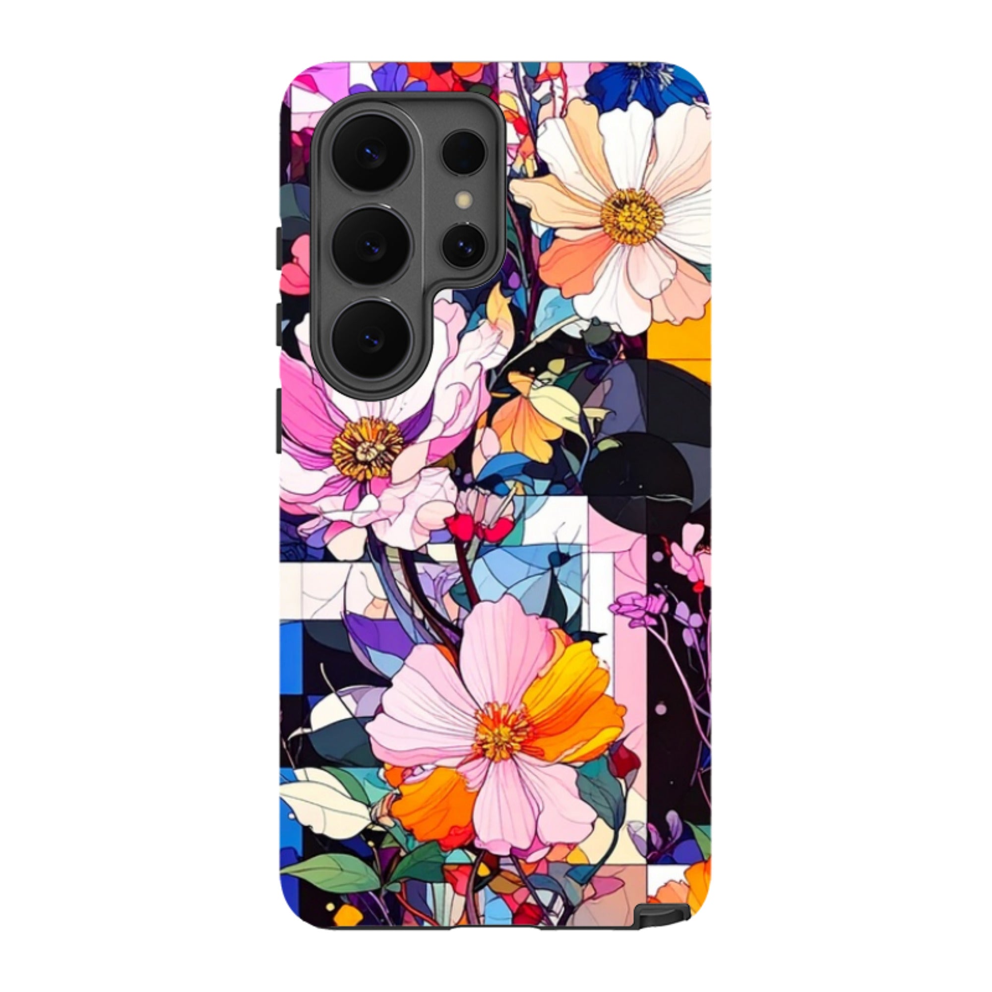Samsung Tough Case - Block Floral