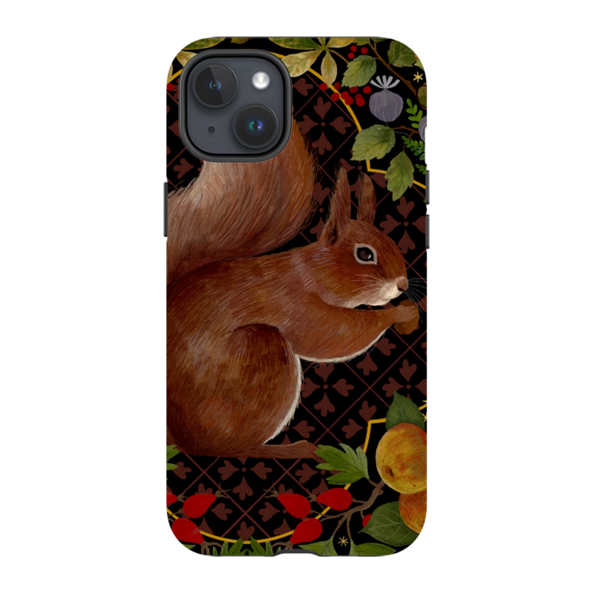 iPhone Tough Case - Squirrel Border By Bex Parkin