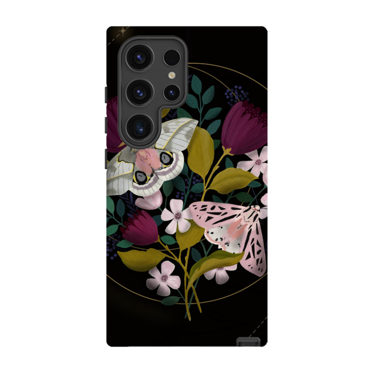 Samsung Tough Case - Moon Moths By Bex Parkin