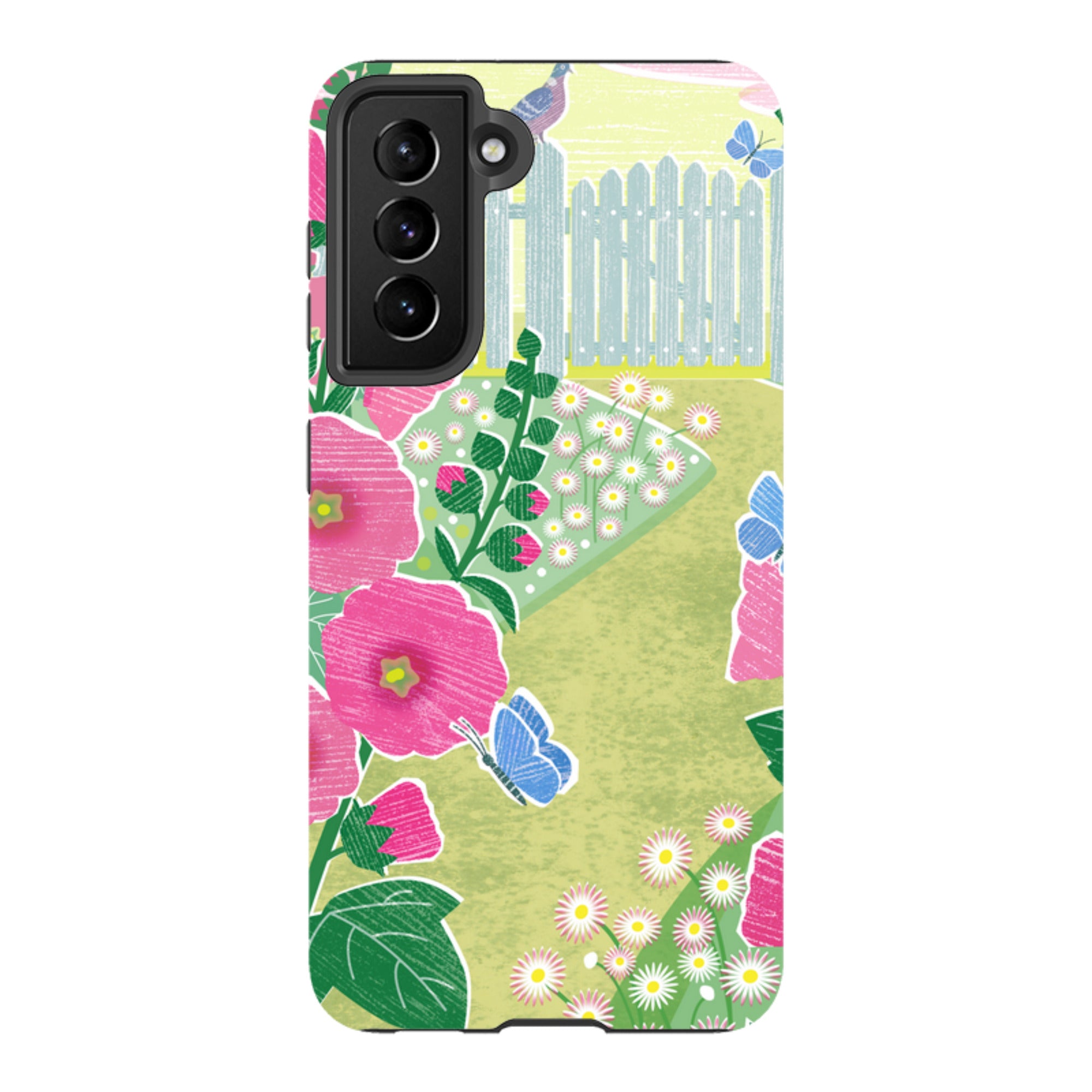 Samsung Tough Case - Hollyhocks By Liane Payne
