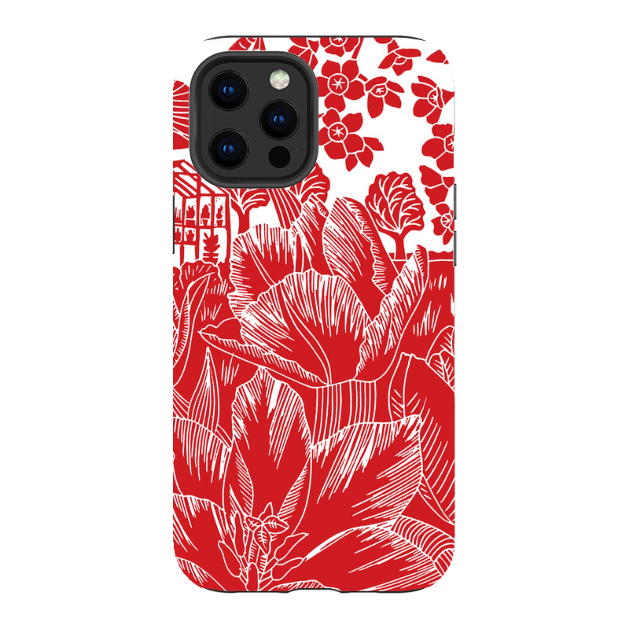iPhone Tough Case - Tulip Silhouette By Kate Heiss