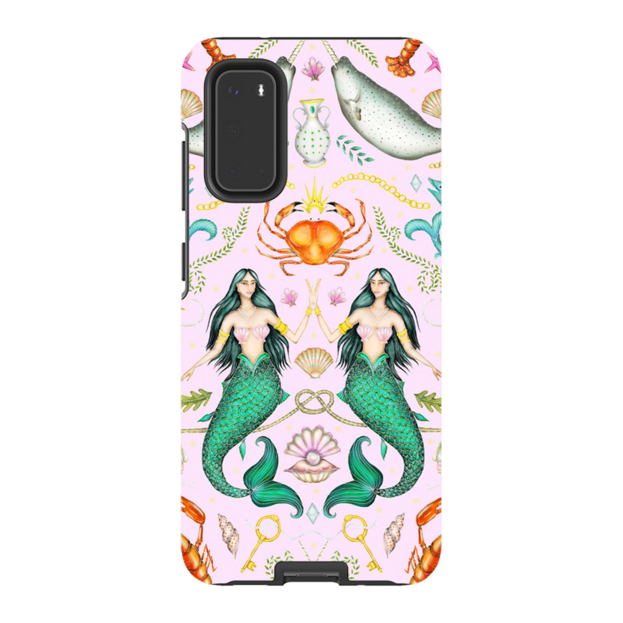 Samsung Tough Case - Tritons Treasure Pink By Catherine Rowe