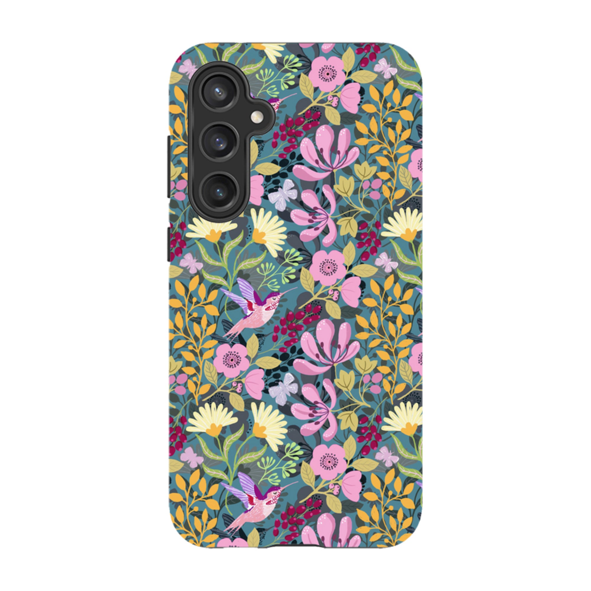 Samsung Tough Case - Hummingbird Pattern By Bex Parkin