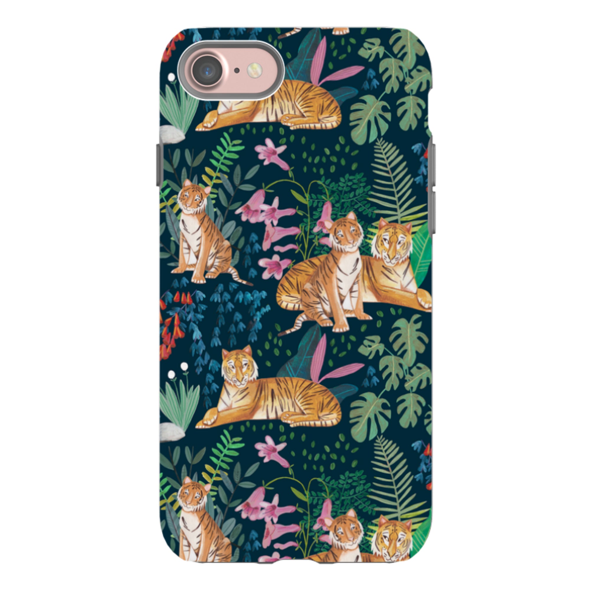 iPhone Tough Case - Tiger Pattern By Caroline Bonne Muller