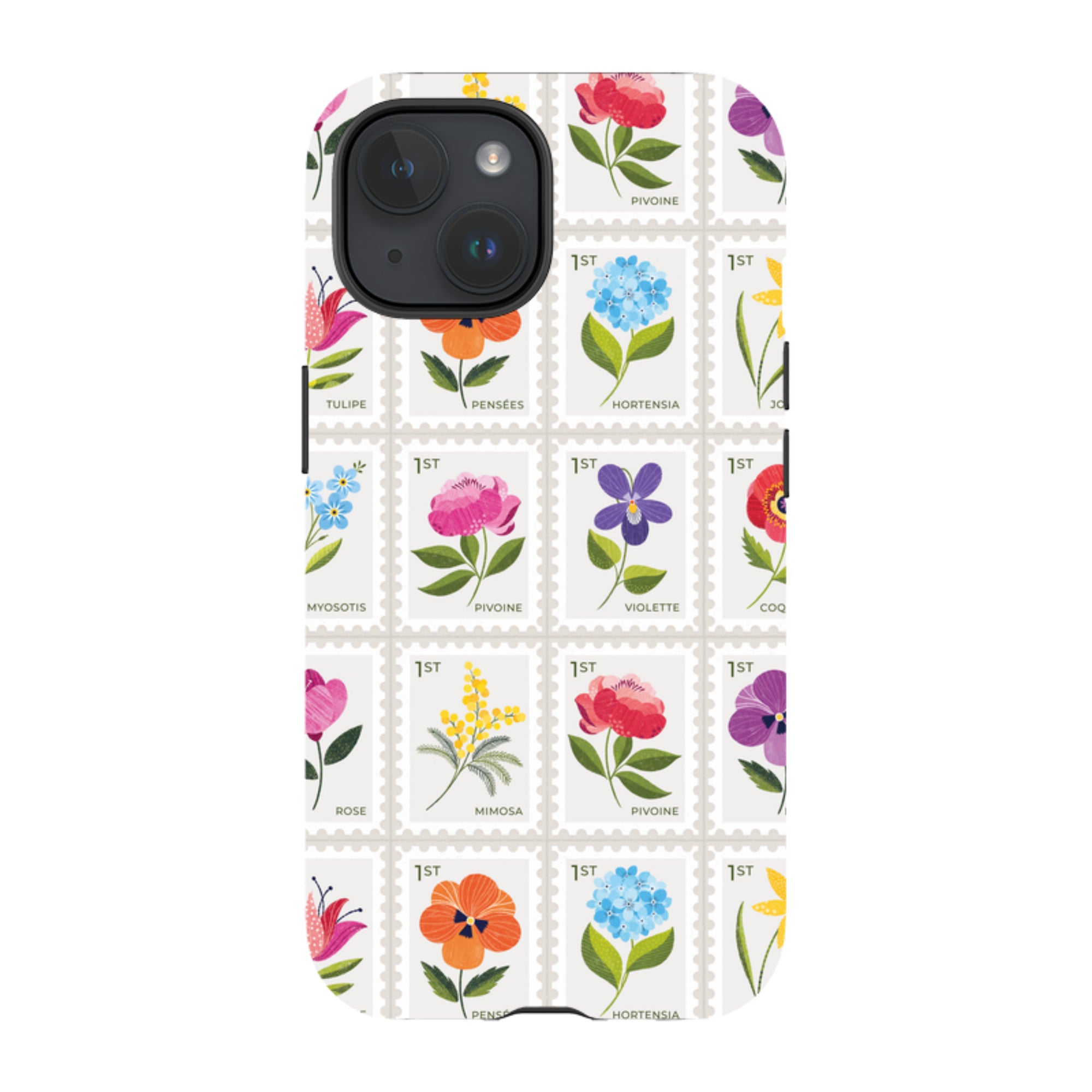 iPhone Tough Case - Floral Postage Stamps By Ali Brookes