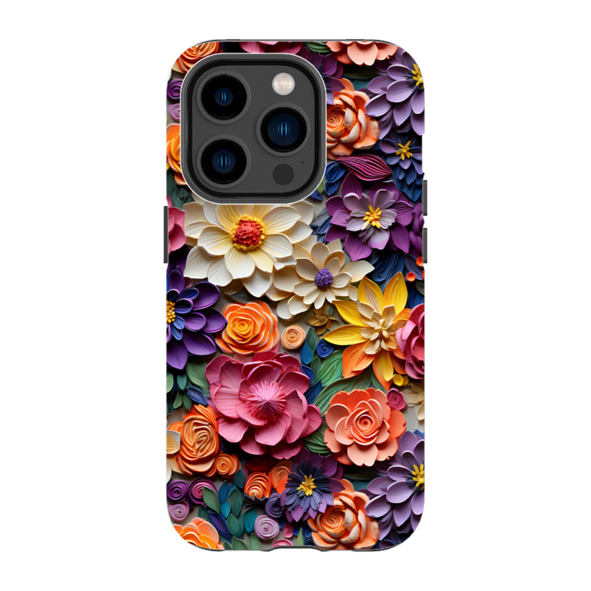 iPhone Tough Case -Violet Floral