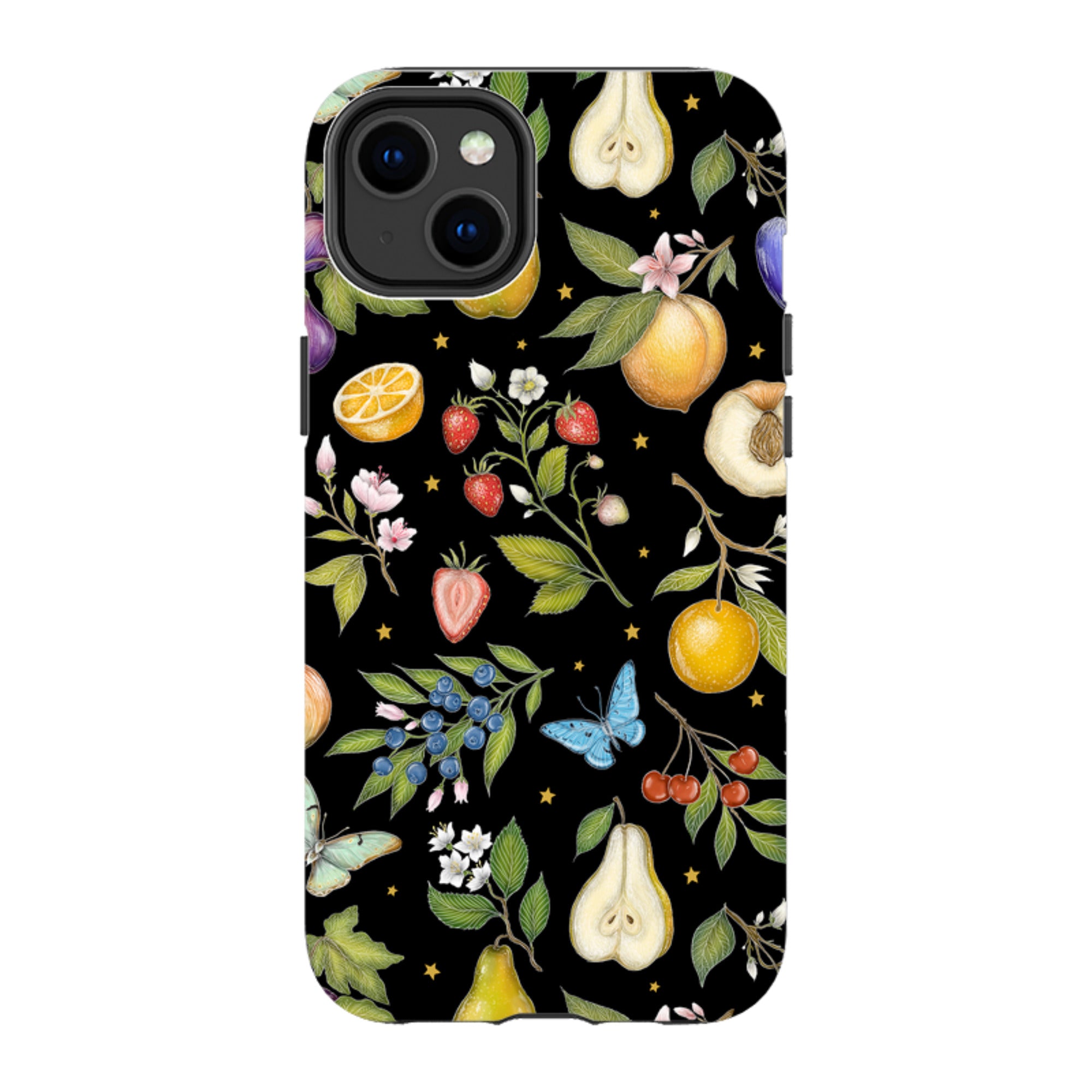 iPhone MagSafe Tough Case -  Black Fruits By Catherine Rowe