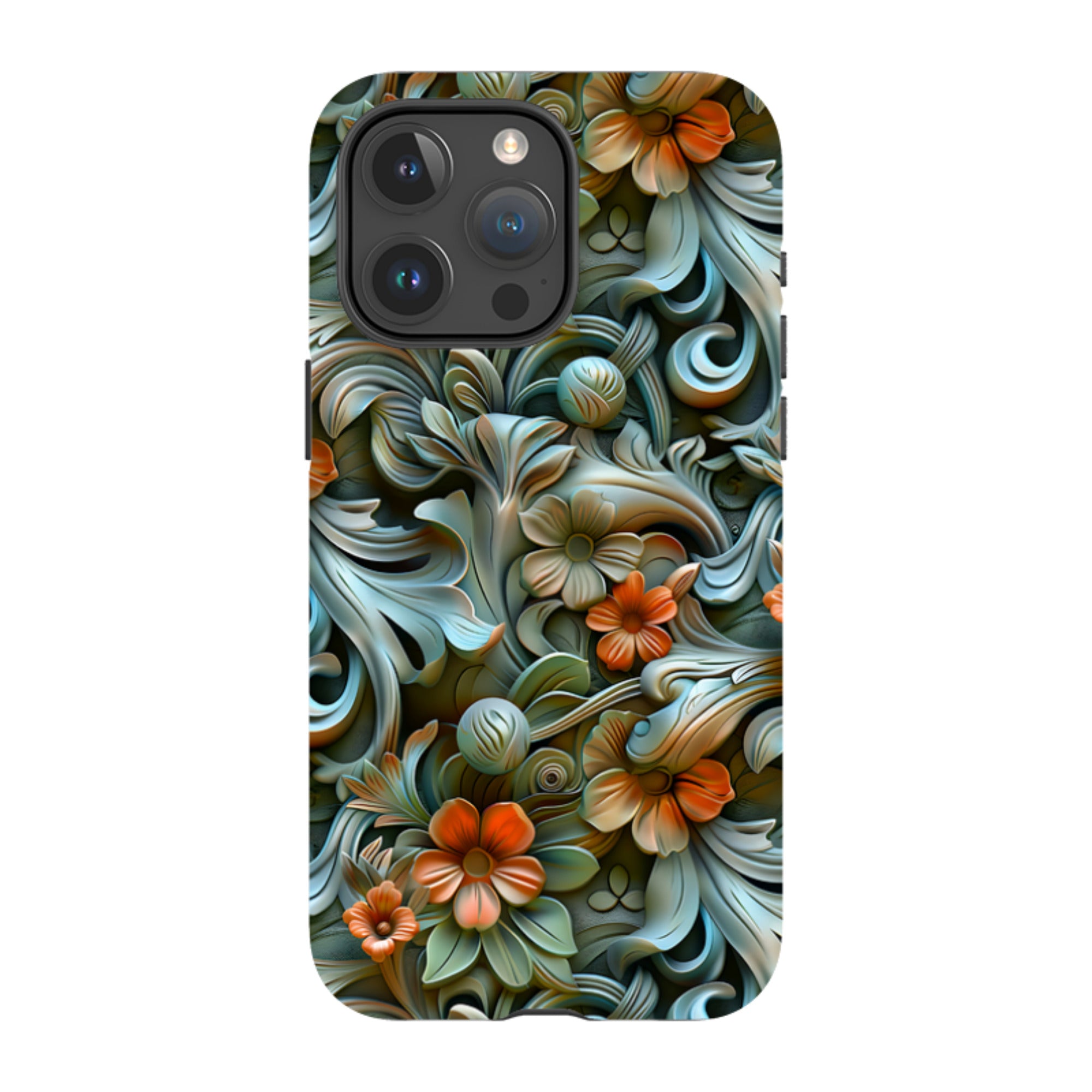 iPhone Tough Case -Clover Floral