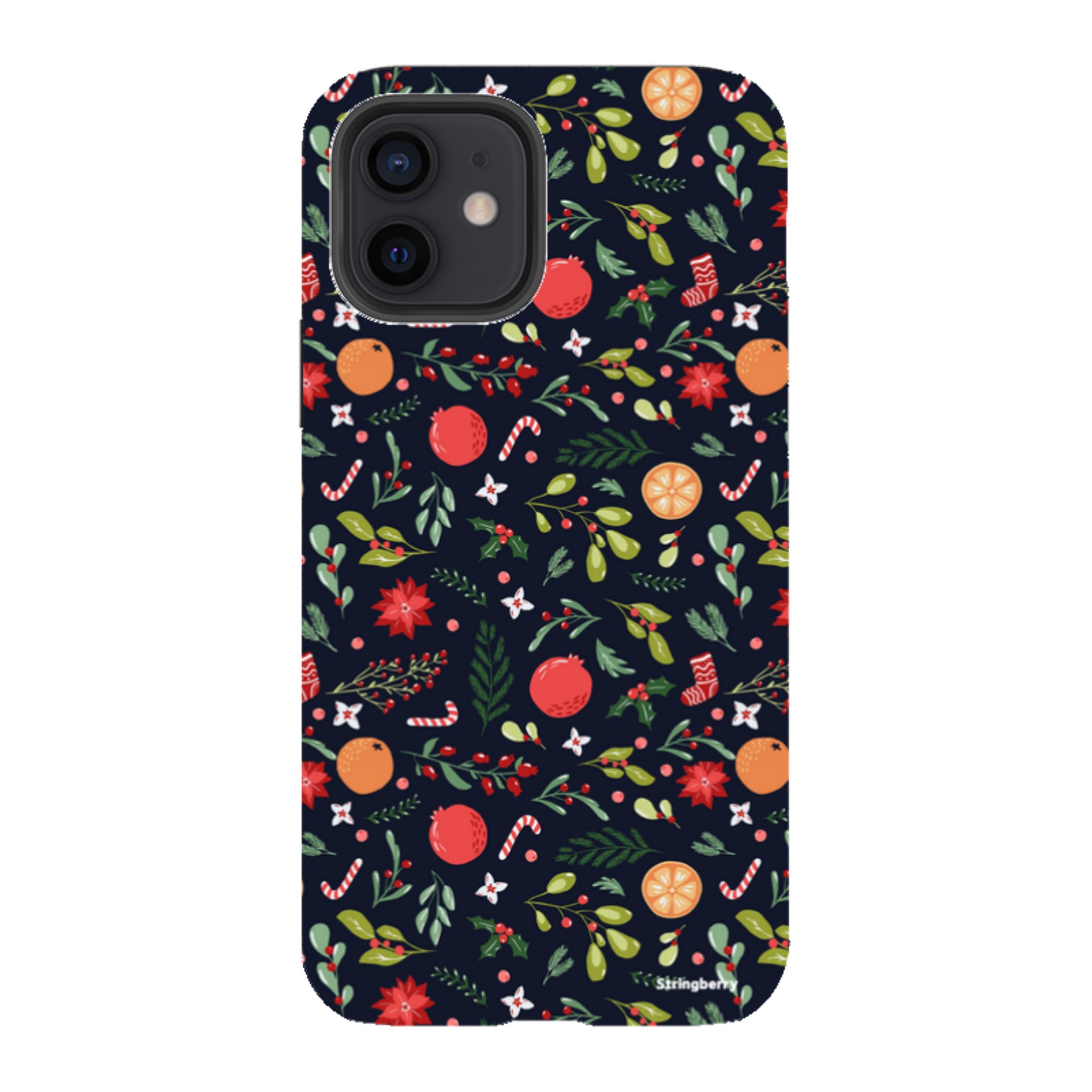 iPhone Tough Case - Oranges and Candy Canes II