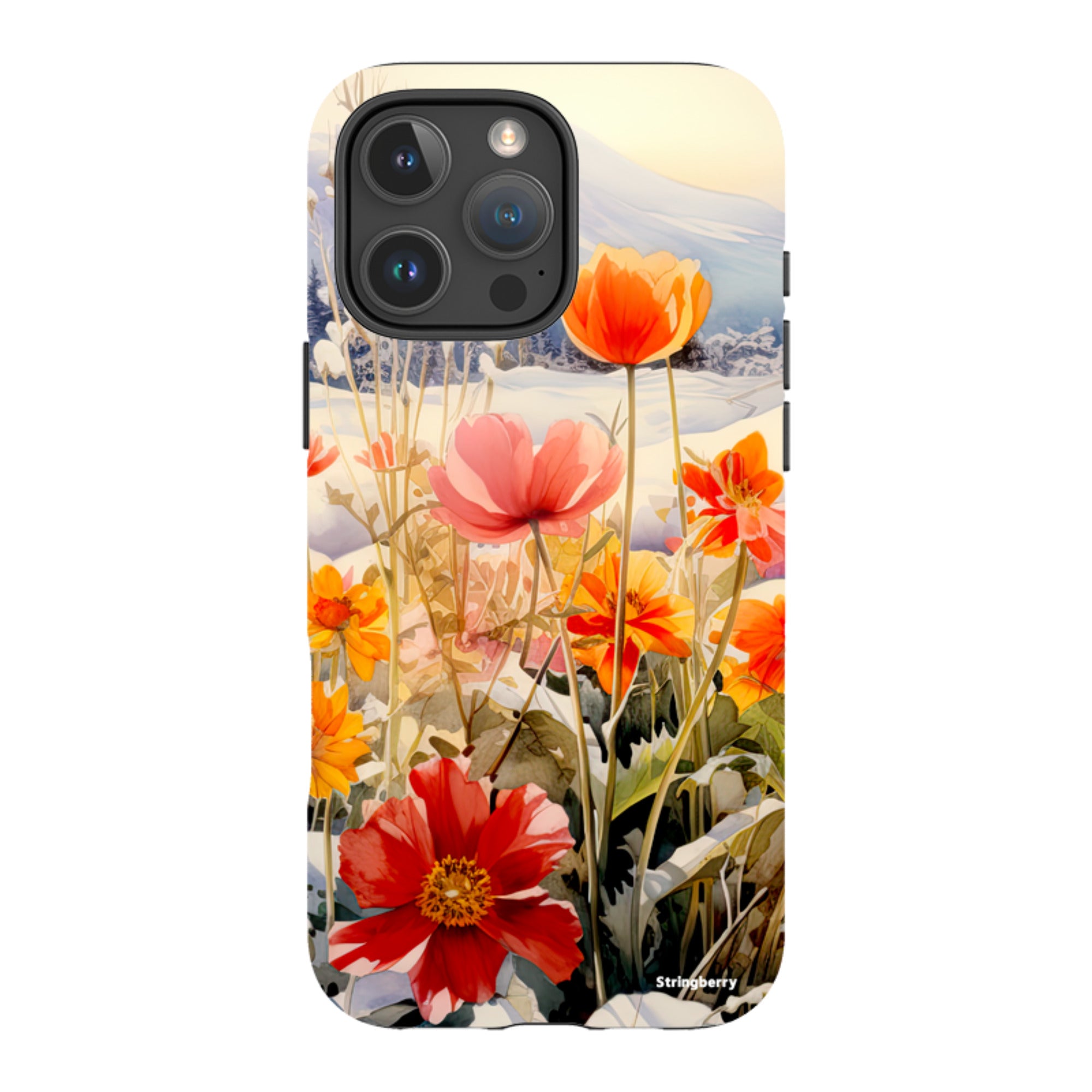 iPhone Tough Case - Winter Wild Flowers II