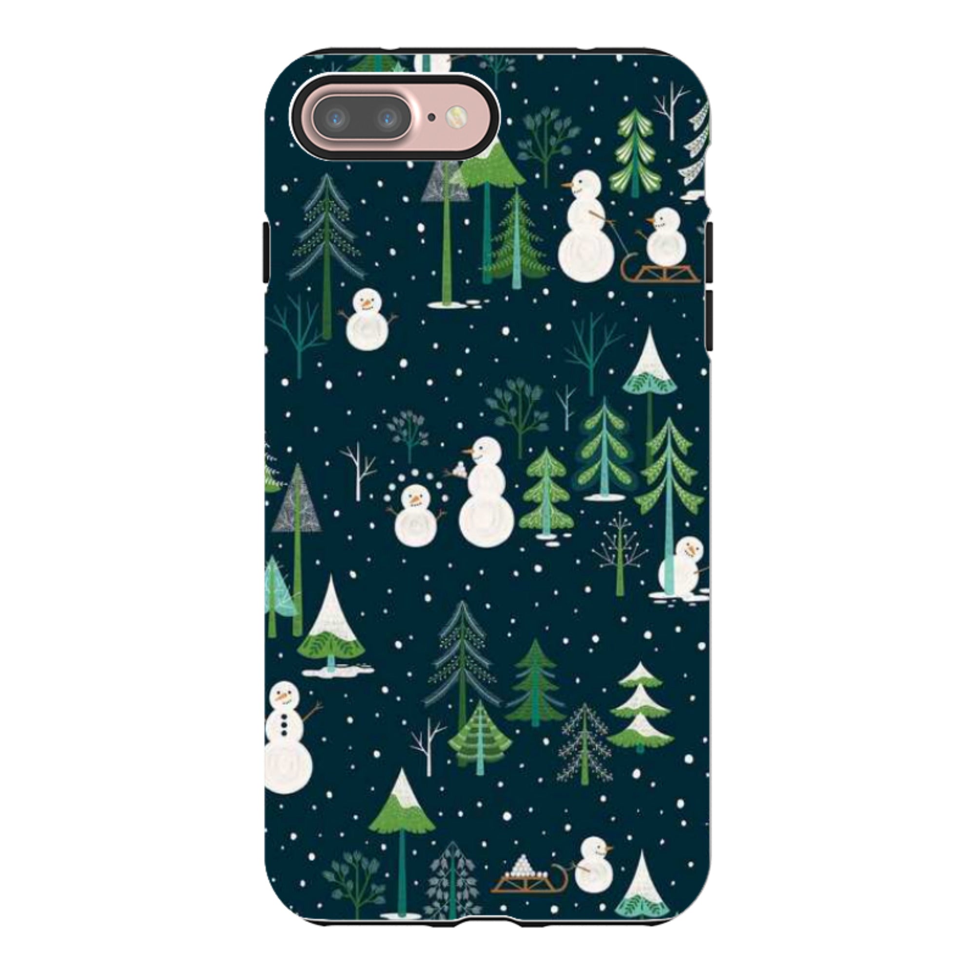 iPhone Tough Case - Snowman Playground By Jenny Zemanek