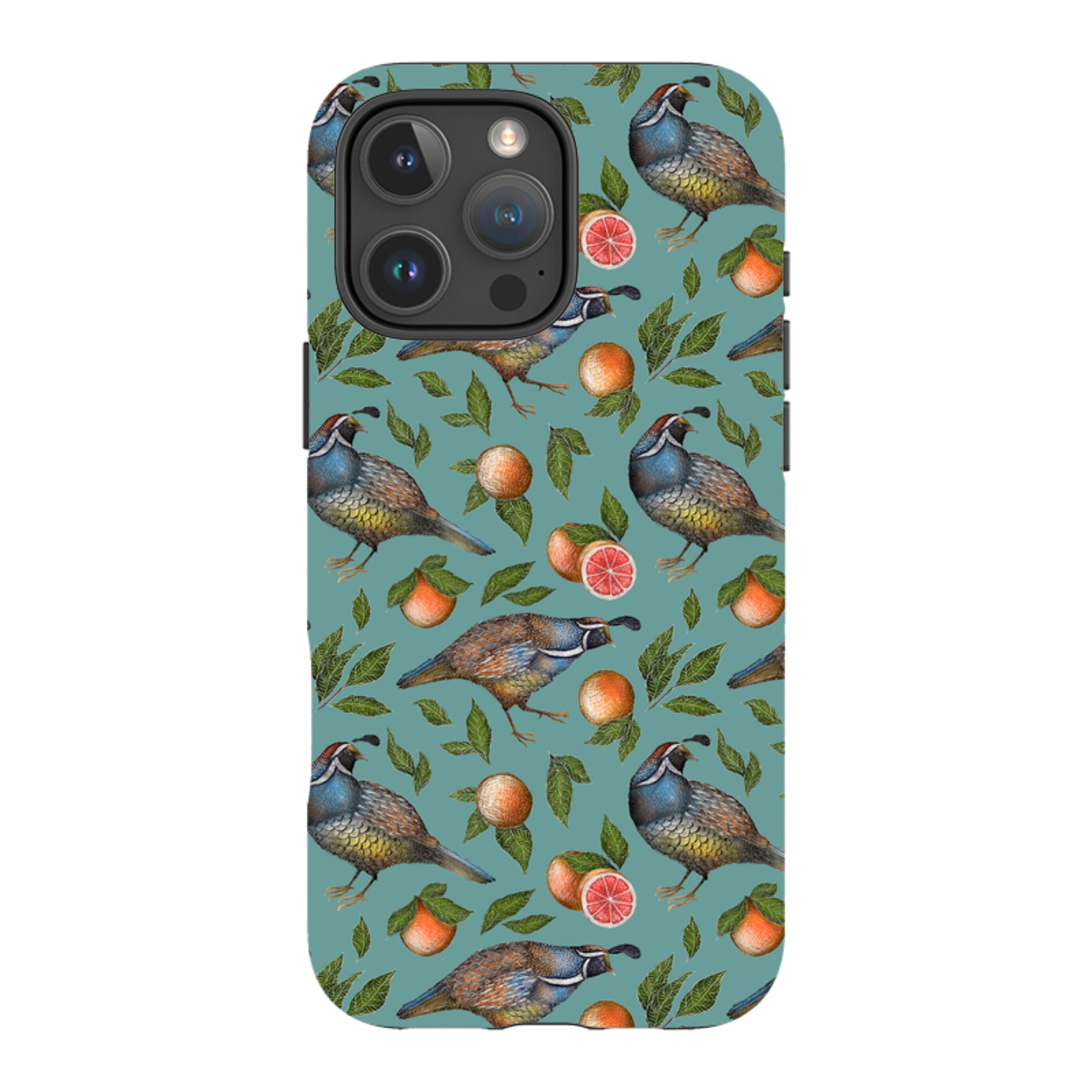 iPhone Tough Case - Quails Pattern By Catherine Rowe