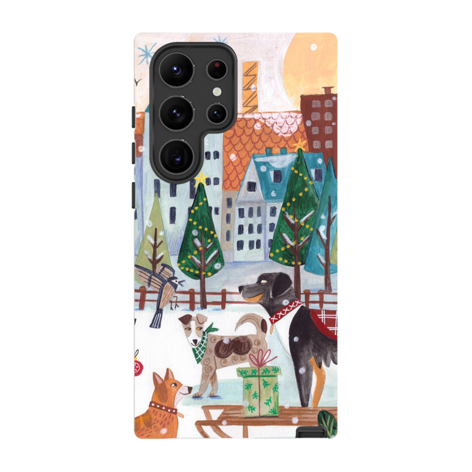 Samsung Tough Case - Christmas Dogs By Caroline Bonne Muller