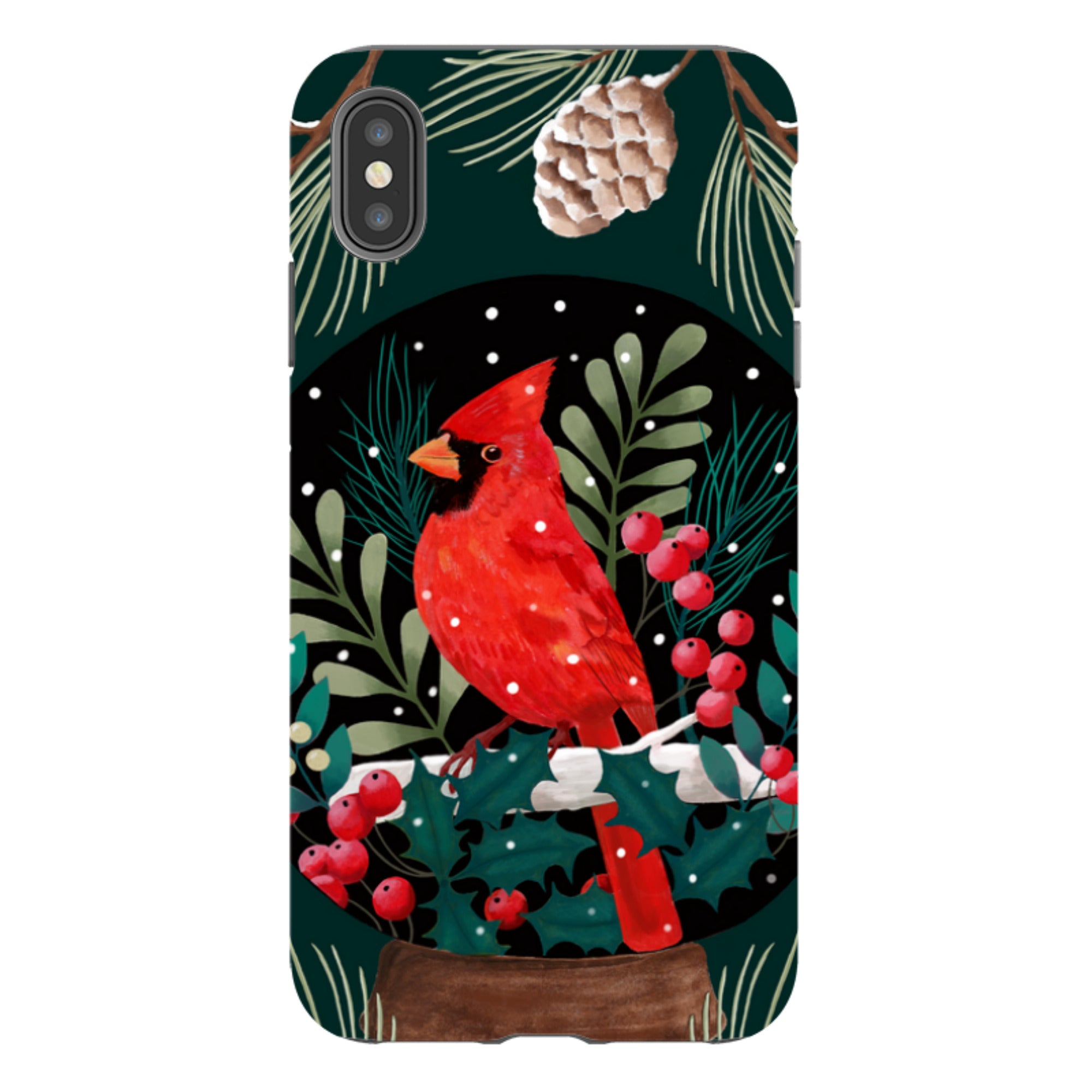 iPhone Tough Case - Red Cardinal By Bex Parkin