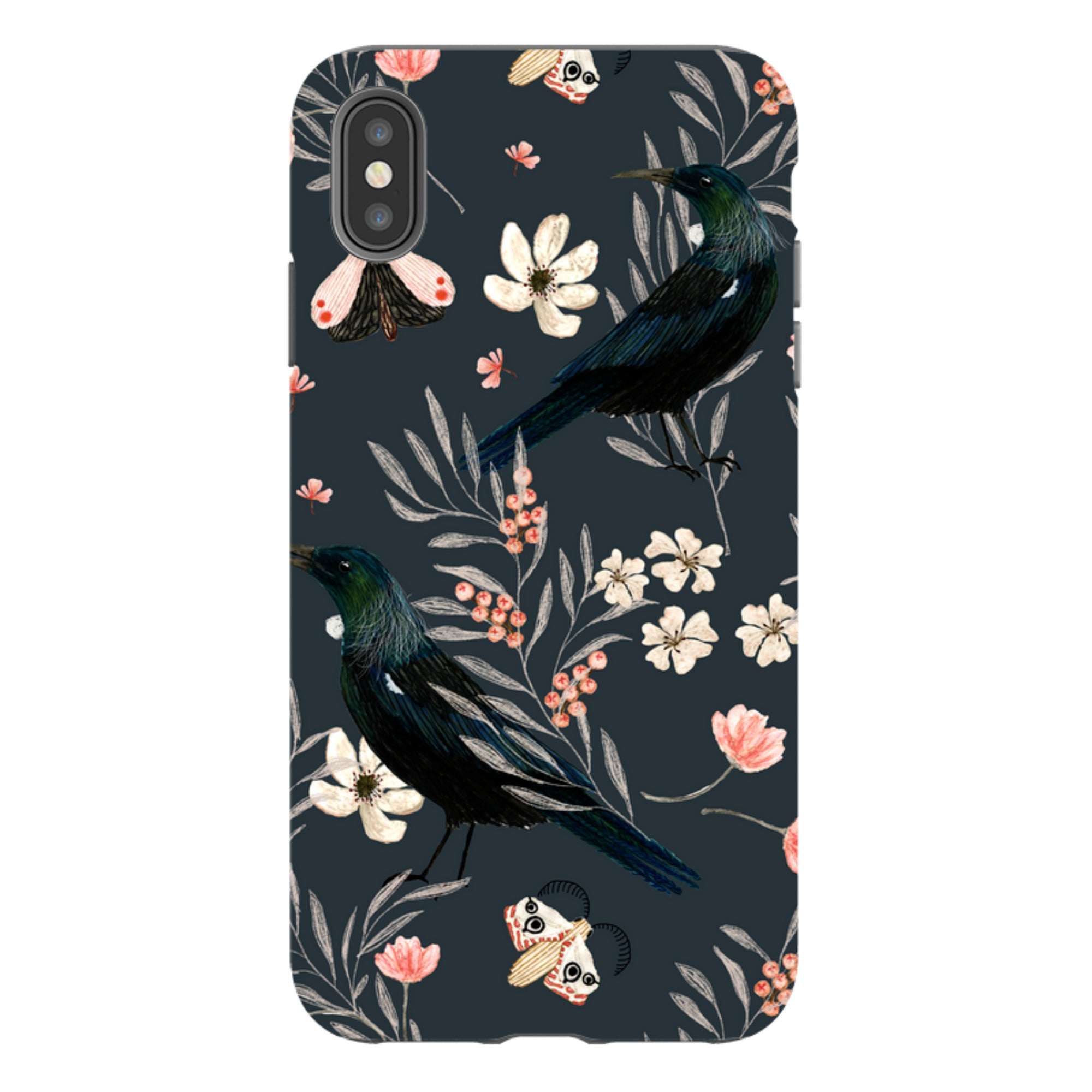 iPhone Tough Case - Moths And Tuis By Katherine Quinn