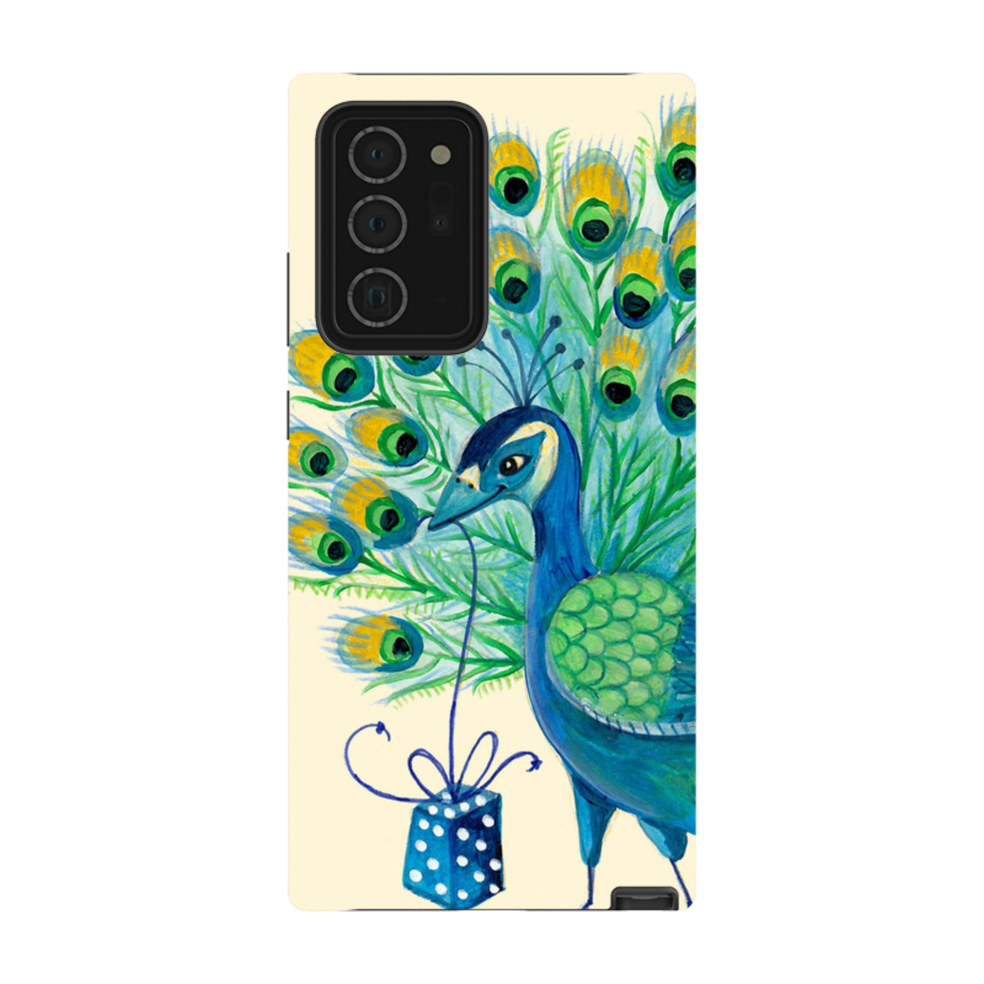 Samsung Tough Case - Peacock Present By Caroline Bonne Muller