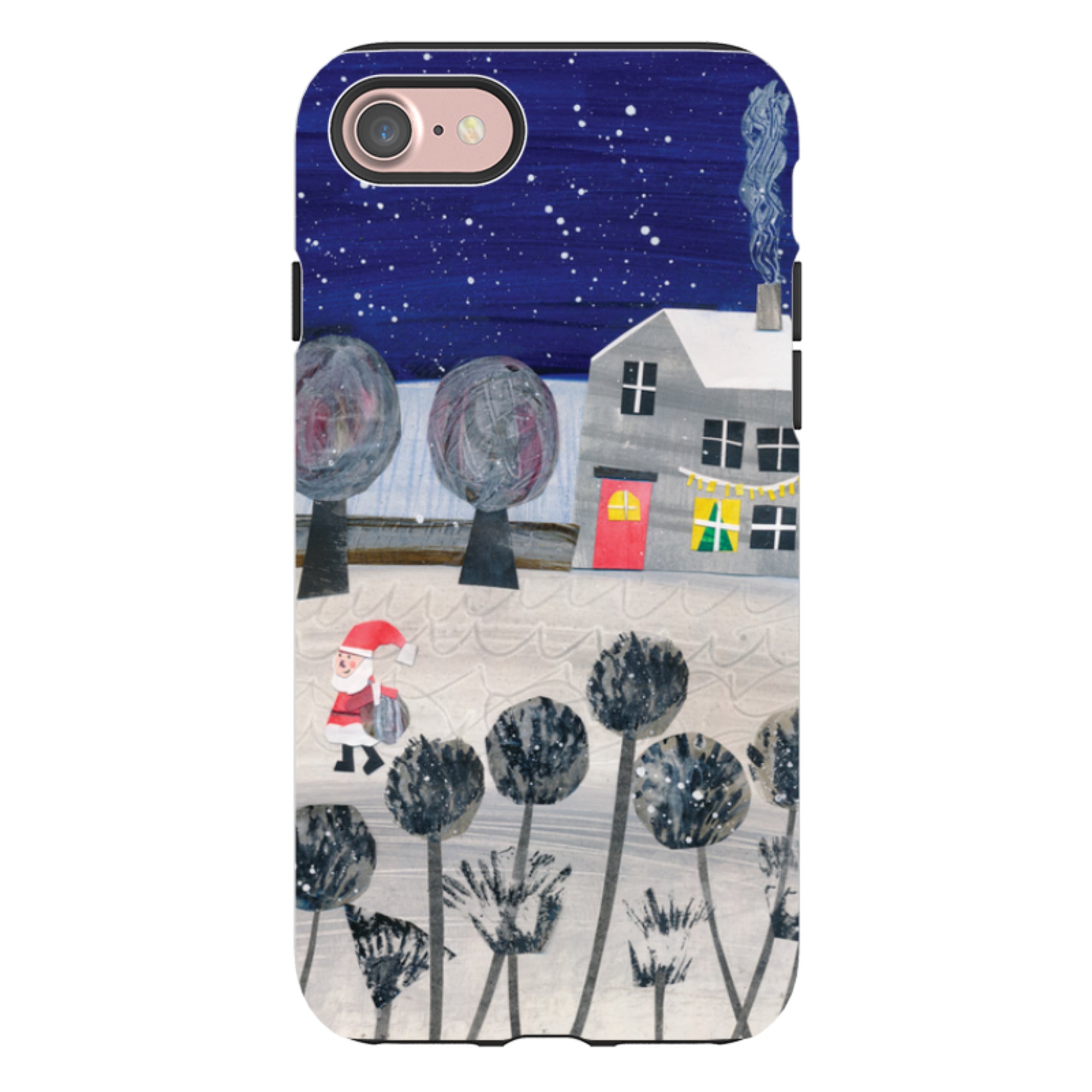iPhone Tough Case - Santa By Tracey English