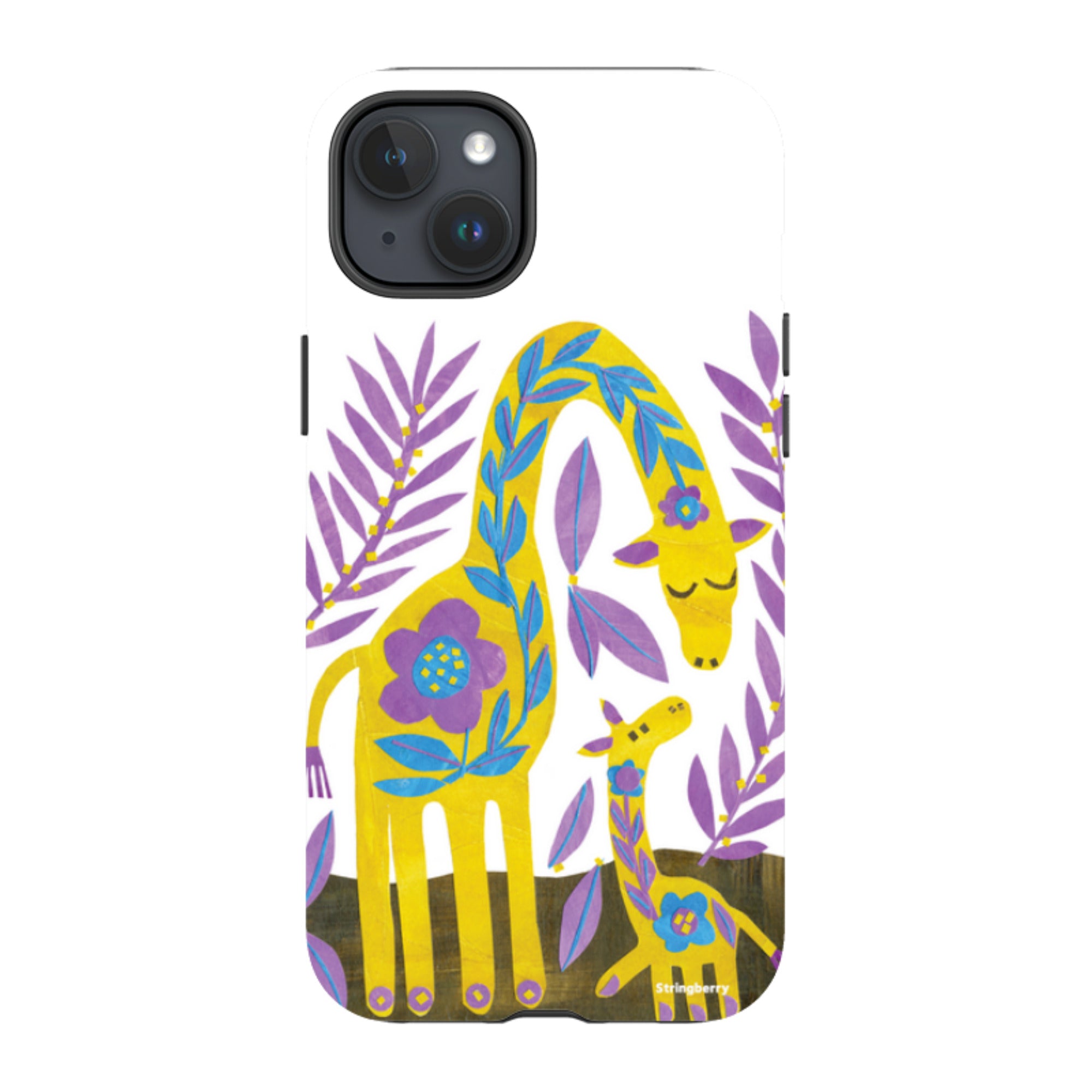 iPhone Tough Case - Folk Giraffes By Tracey English