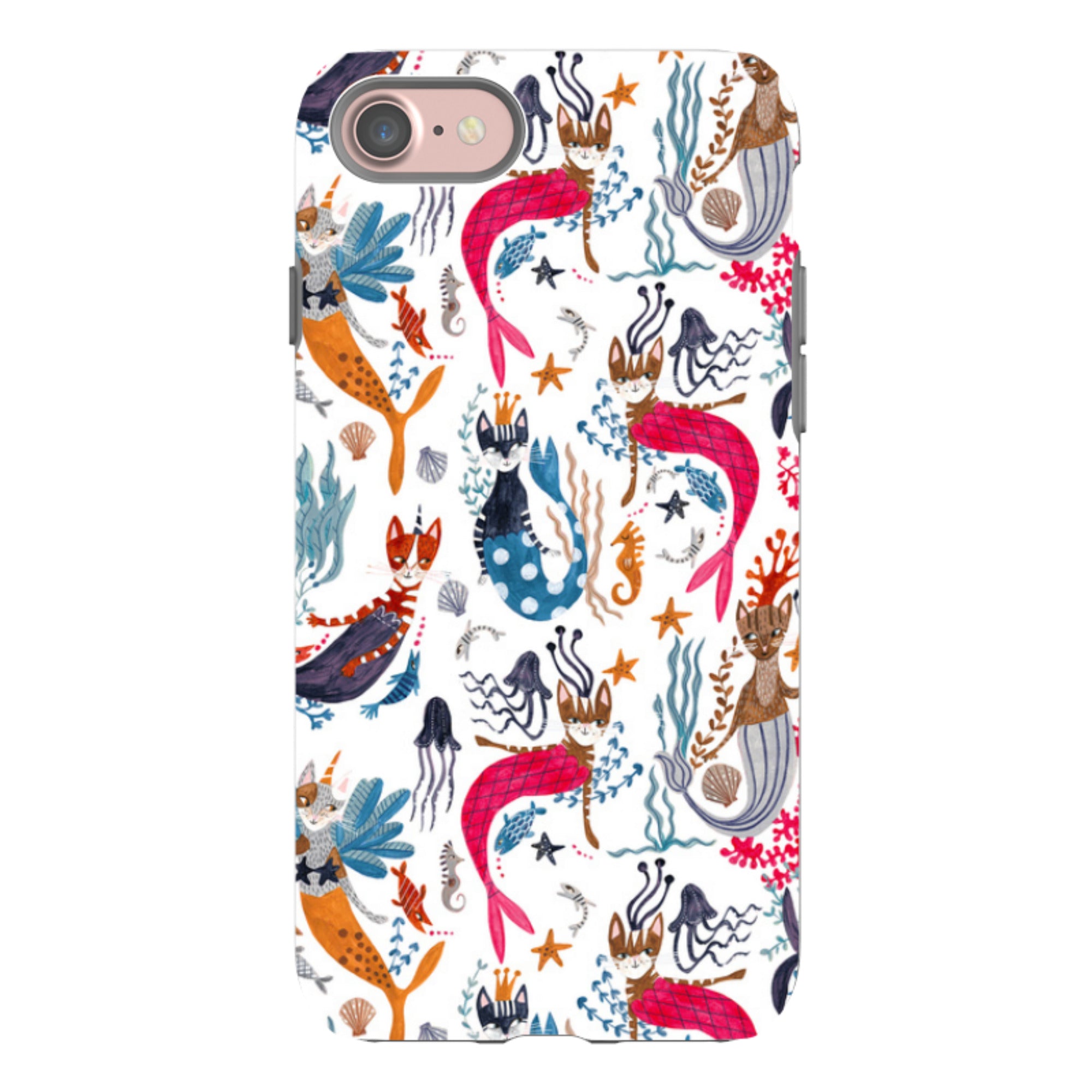 iPhone Tough Case - Cat-Fish By Caroline Bonne Muller