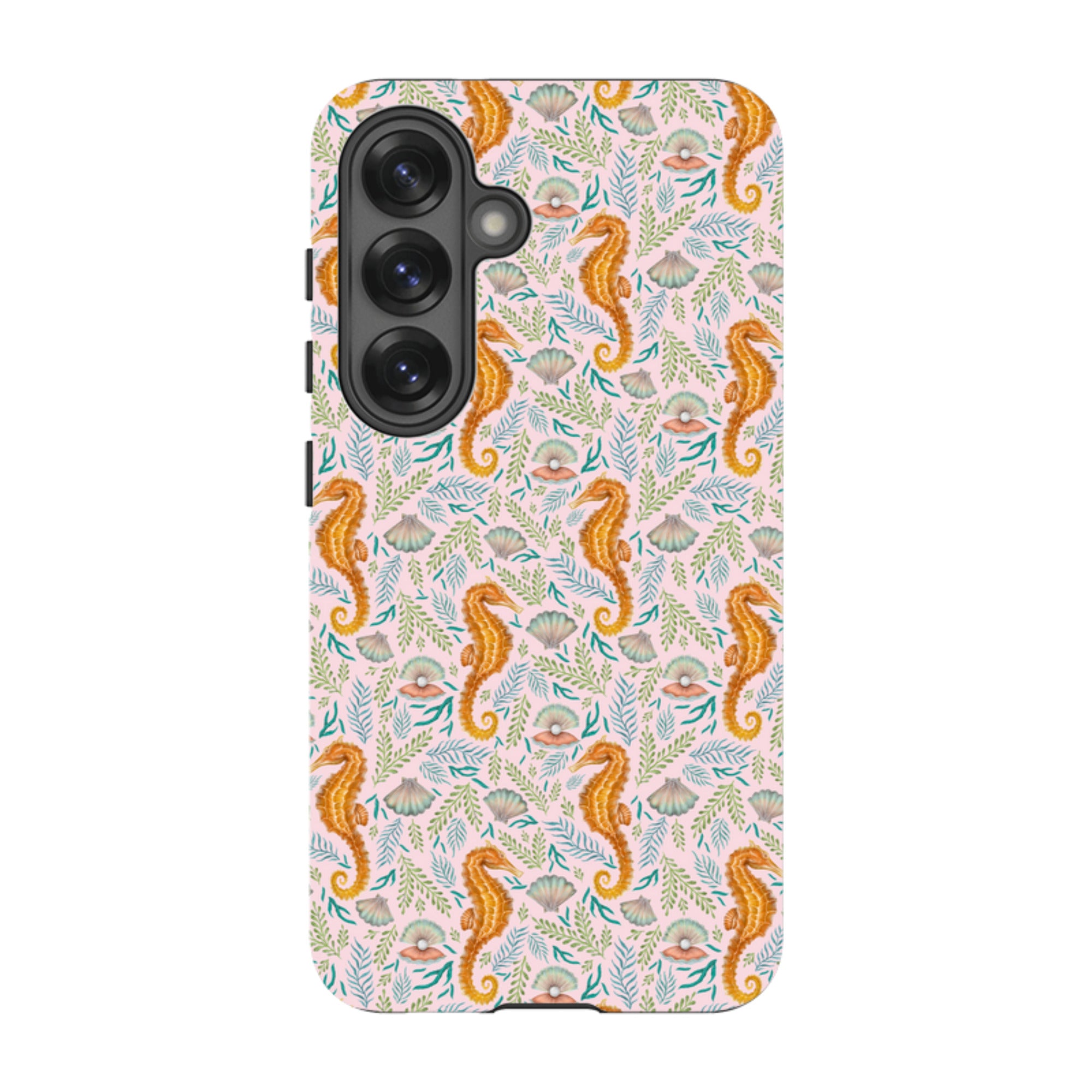 Samsung Tough Case - Seahorse Pink By Catherine Rowe