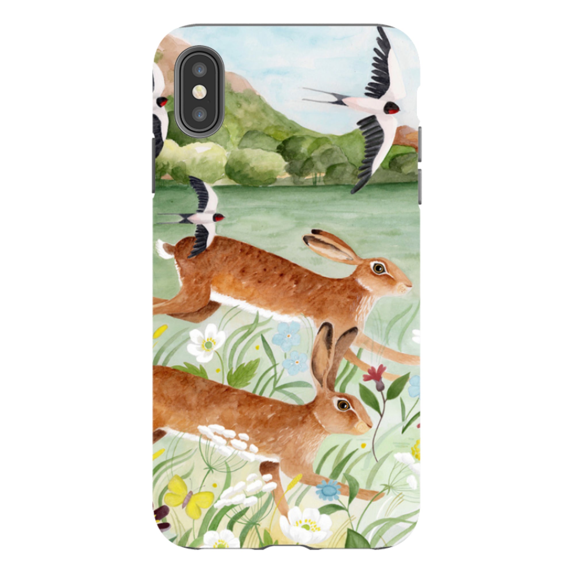 iPhone Tough Case - Hares By Bex Parkin
