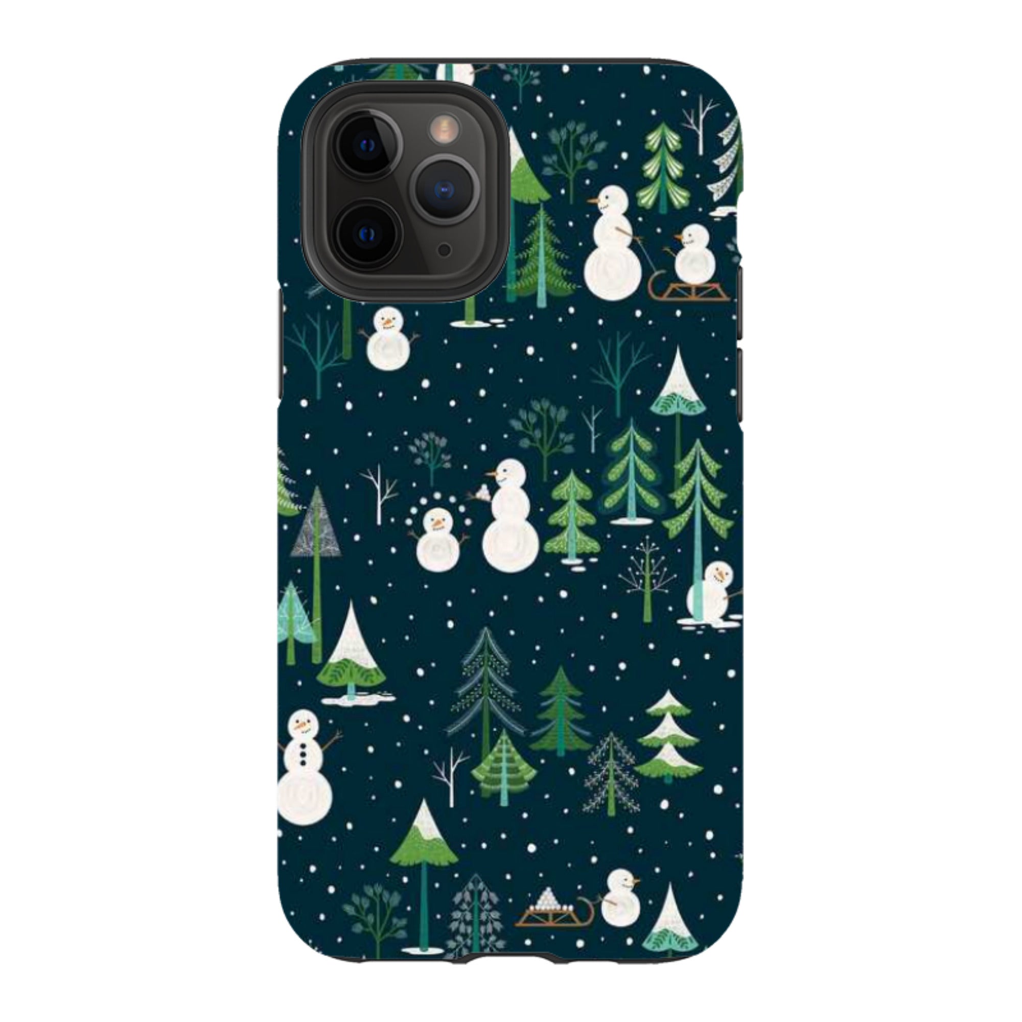 iPhone Tough Case - Snowman Playground By Jenny Zemanek