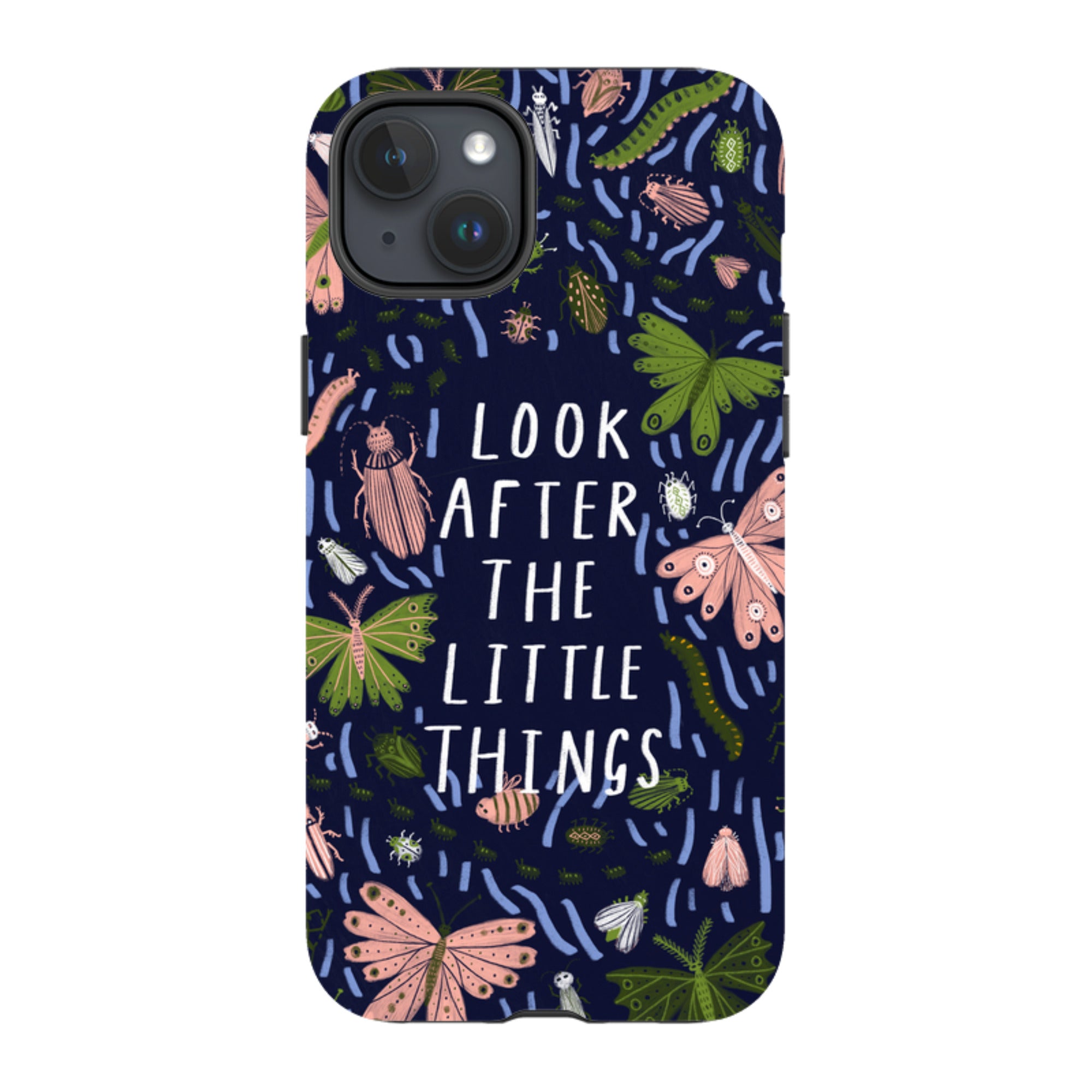 iPhone Tough Case - Little Things Blue By Lee Foster Wilson