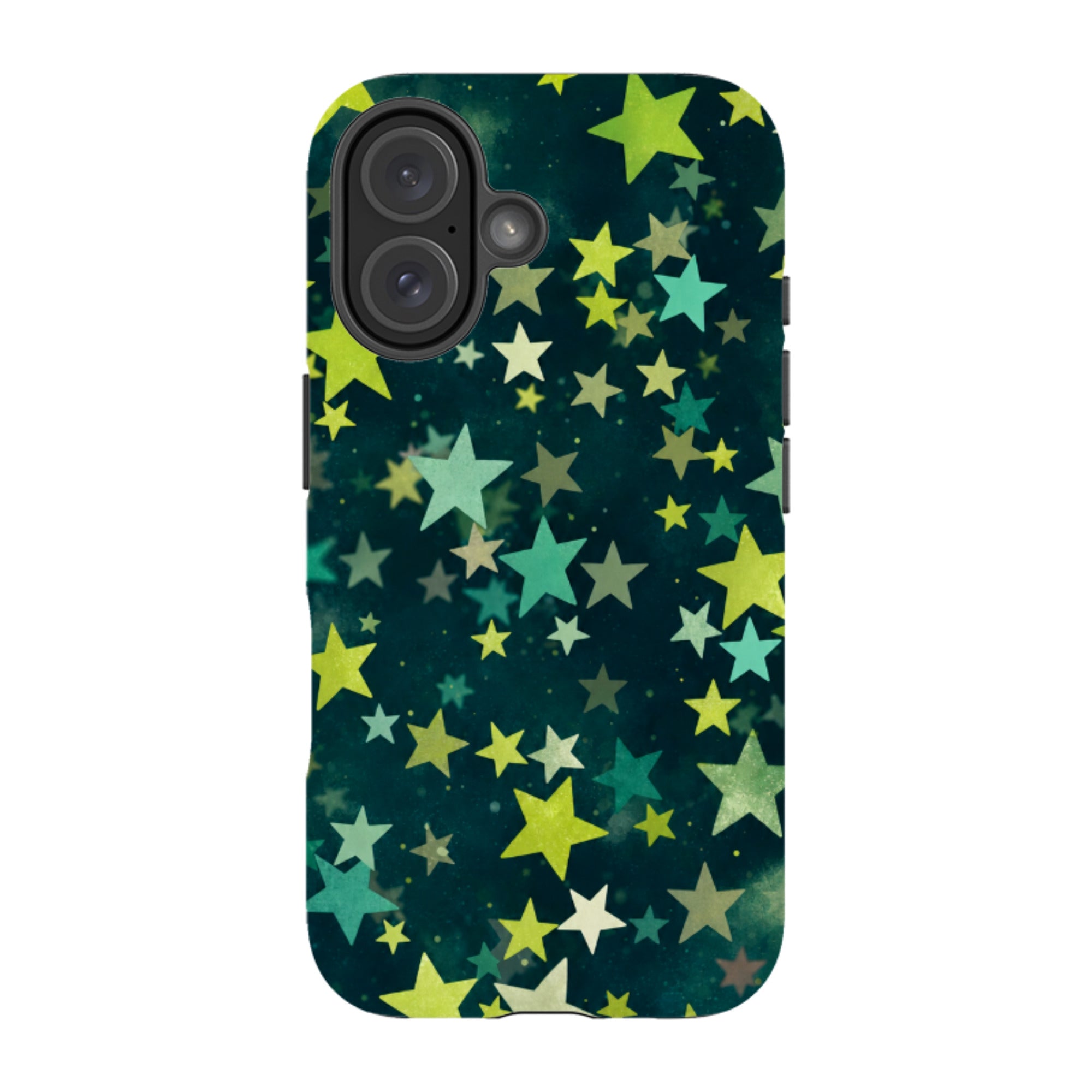 iPhone Tough Case - Green Galaxy Star
